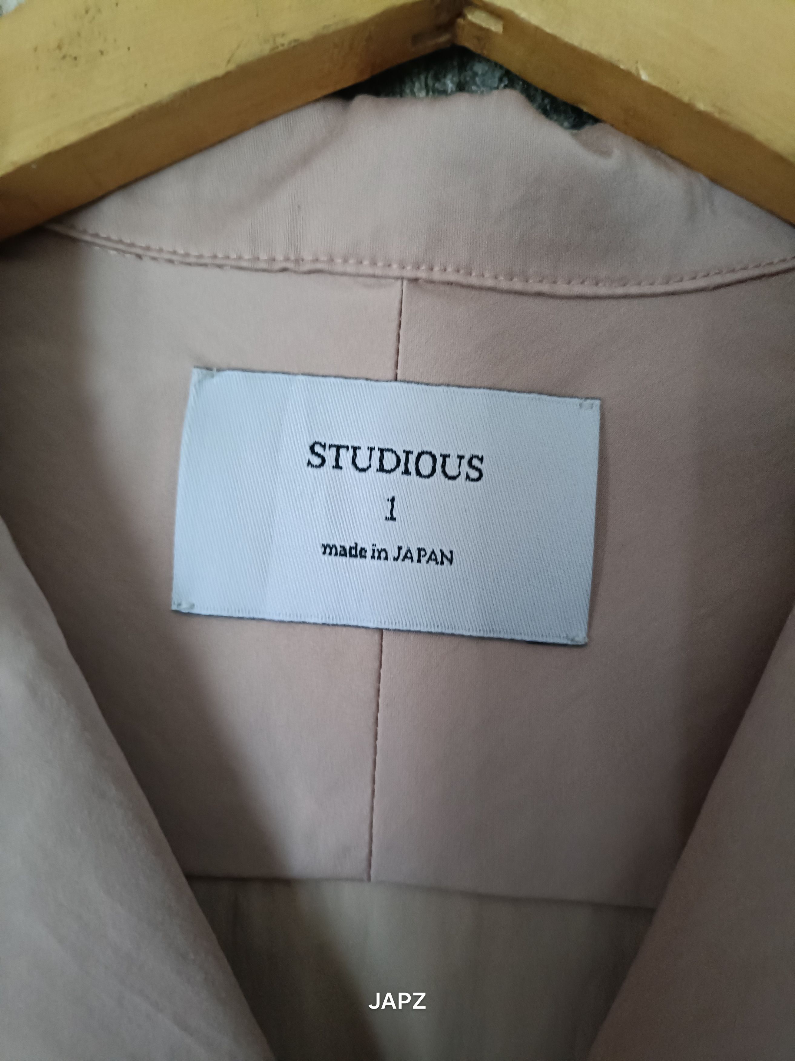 STUDIOUS Studious Japan cupro contemporary open collar shirt Size US S / EU 44-46 / 1 - 6 Thumbnail