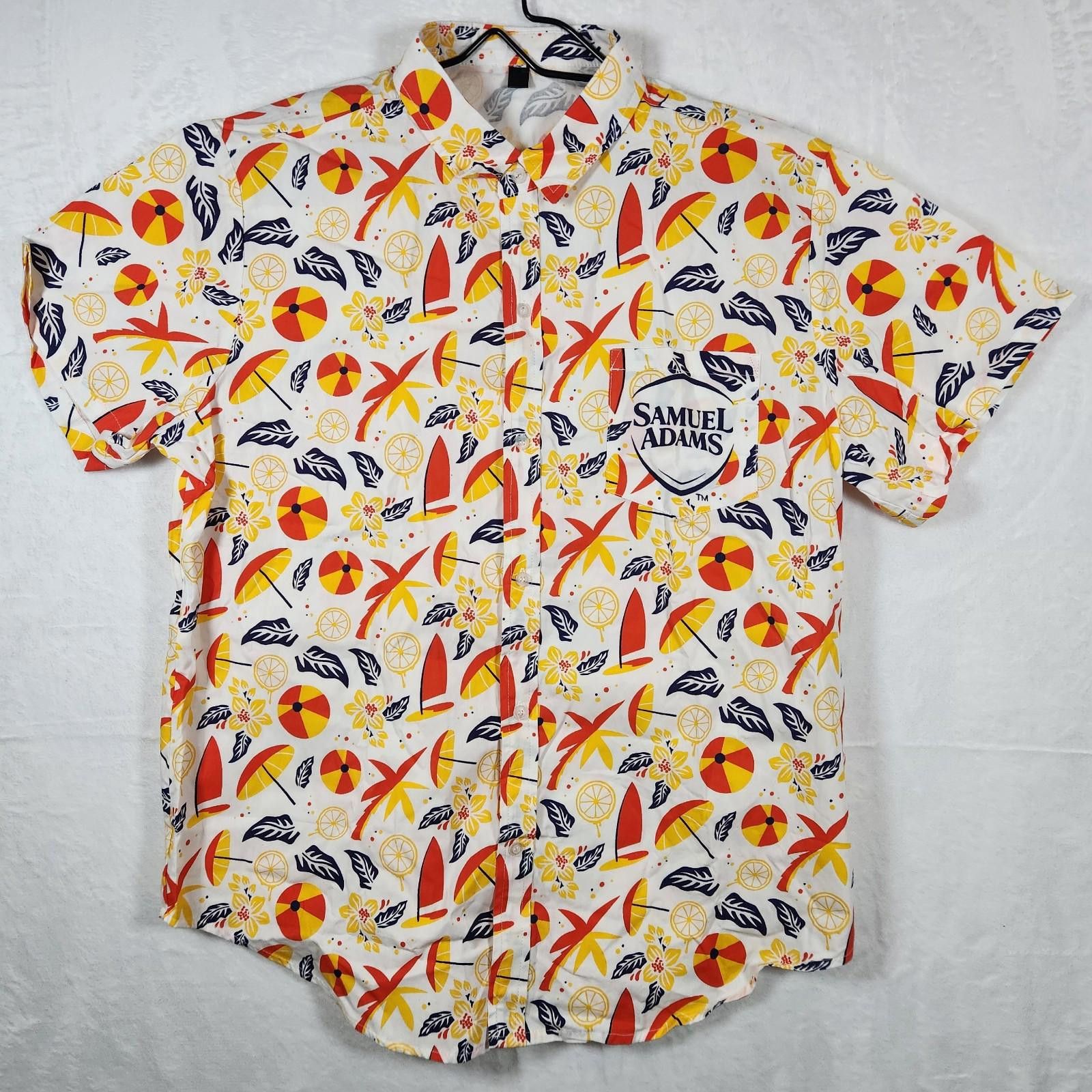 The Unbranded Brand Sam Adams Summer Shandy Hawaiian Tropical Shirt Size Medium Size US M / EU 48-50 / 2 - 1 Thumbnail