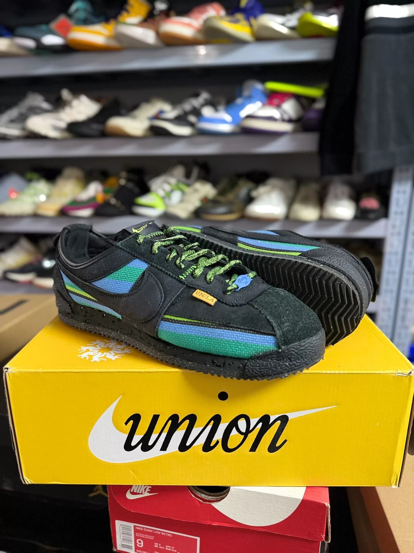 Union LA Union LA x Nike Cortez Off Noir Sneakers Size US 10 / EU 43 - 1 Thumbnail