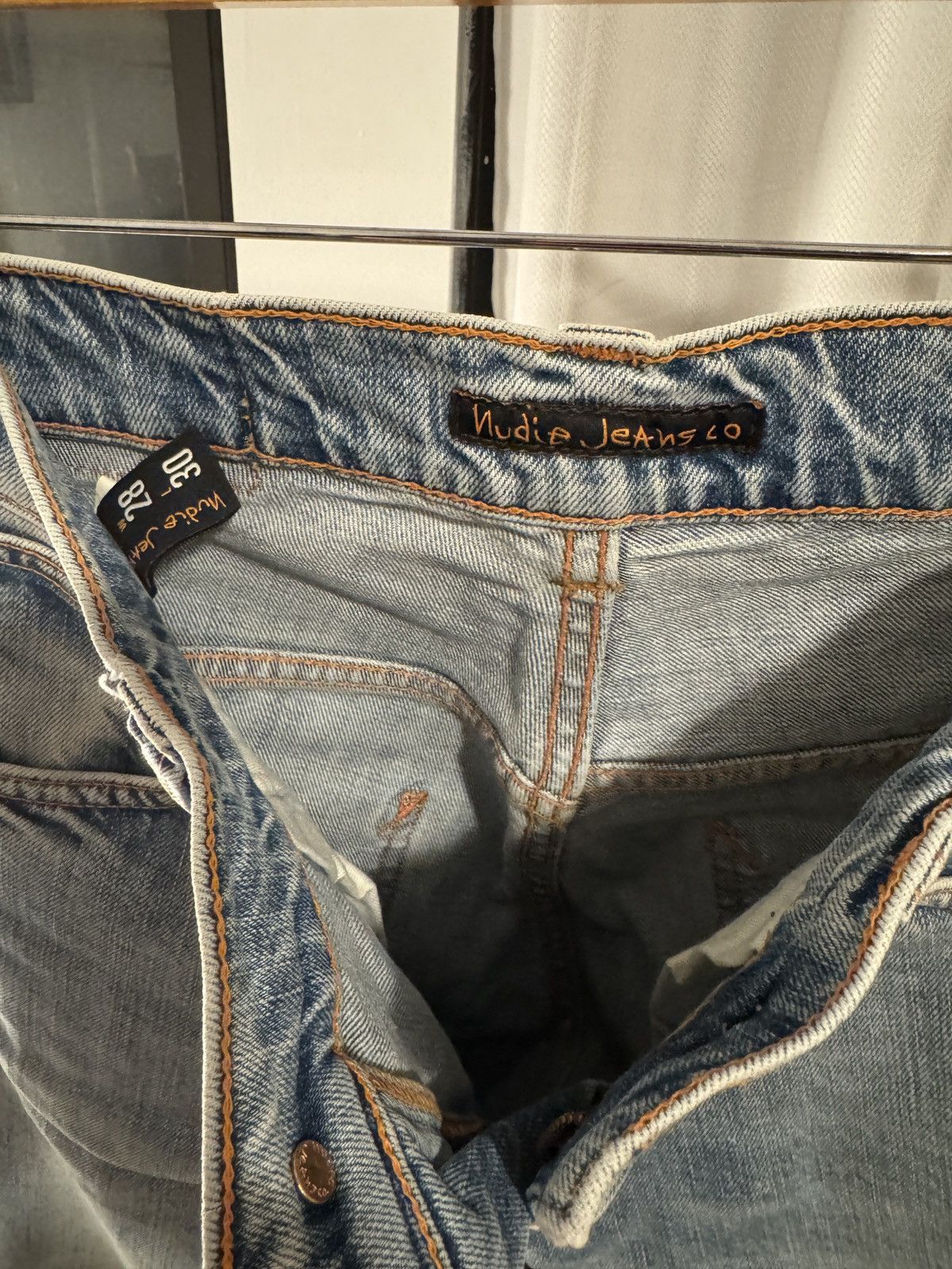 Nudie Jeans Nudie Jeans Thin Finn Light Wash Jeans Size US 28 / EU 44 - 4 Thumbnail
