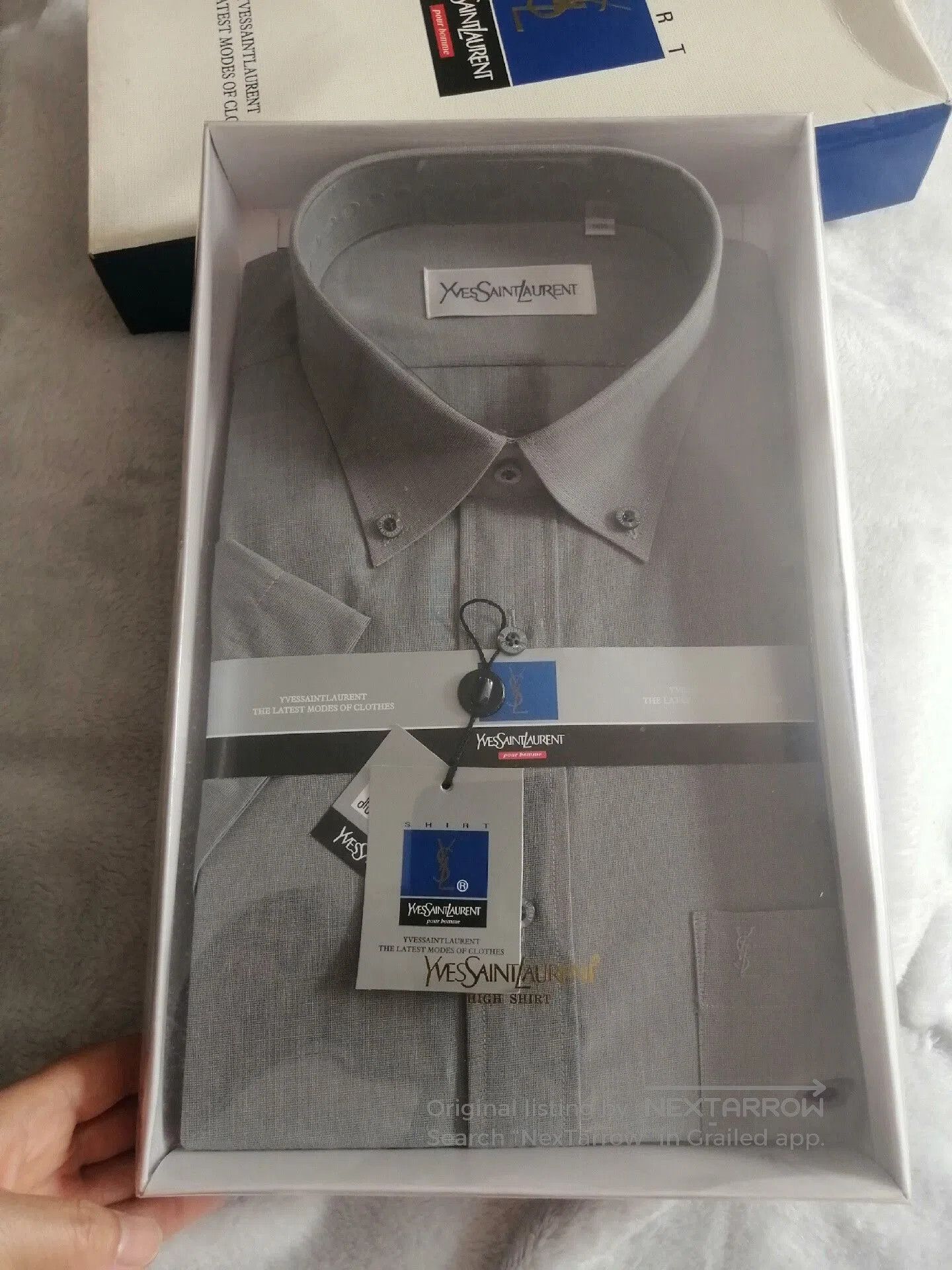 Yves Saint Laurent YSL Short Sleeve Shirt. Size US M / EU 48-50 / 2 - 1 Thumbnail
