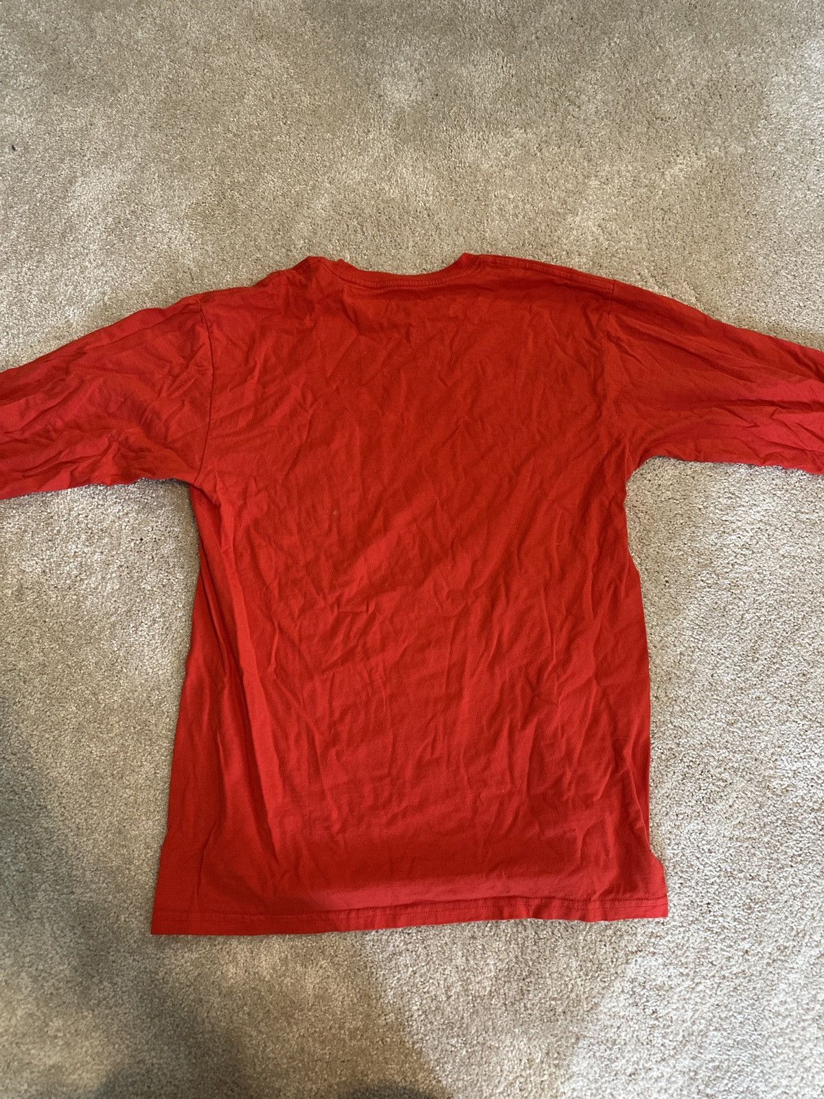 Vans Vans Off The Wall Logo Red Long Sleeve Tee Size US M / EU 48-50 / 2 - 2 Thumbnail