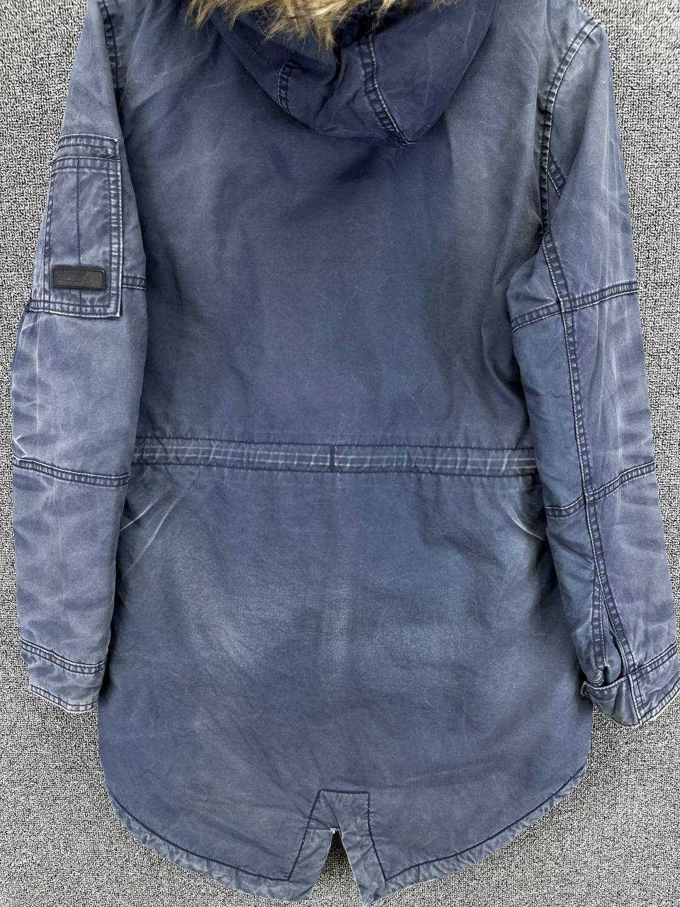 Japanese Brand Vintage Superdry Fur Hoodie Trashed Punk Jacket Size S / US 4 / IT 40 - 11 Thumbnail