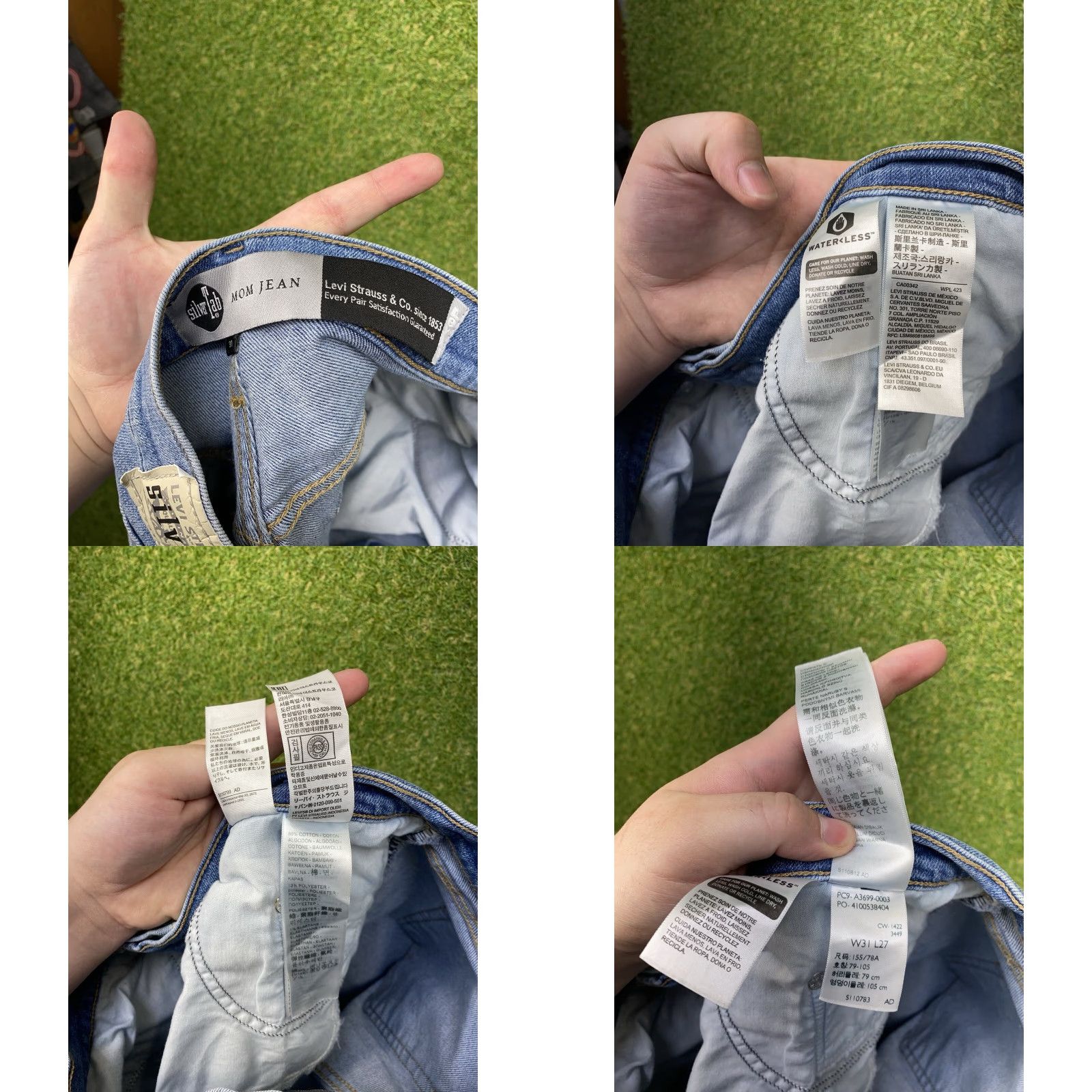 Levi's Levi's Silvertab Jeans Womens 31x27 High Waisted Mom Tapered Blue High Rise 90s Vintage Size 24" / US 00 / IT 34 - 9 Thumbnail