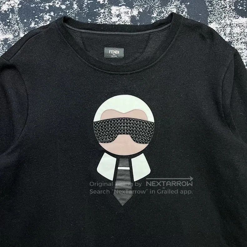 Fendi Fendi Karl Lagerfeld Cartoon Long Sleeve Sweatshirt Size US L / EU 52-54 / 3 - 2 Thumbnail