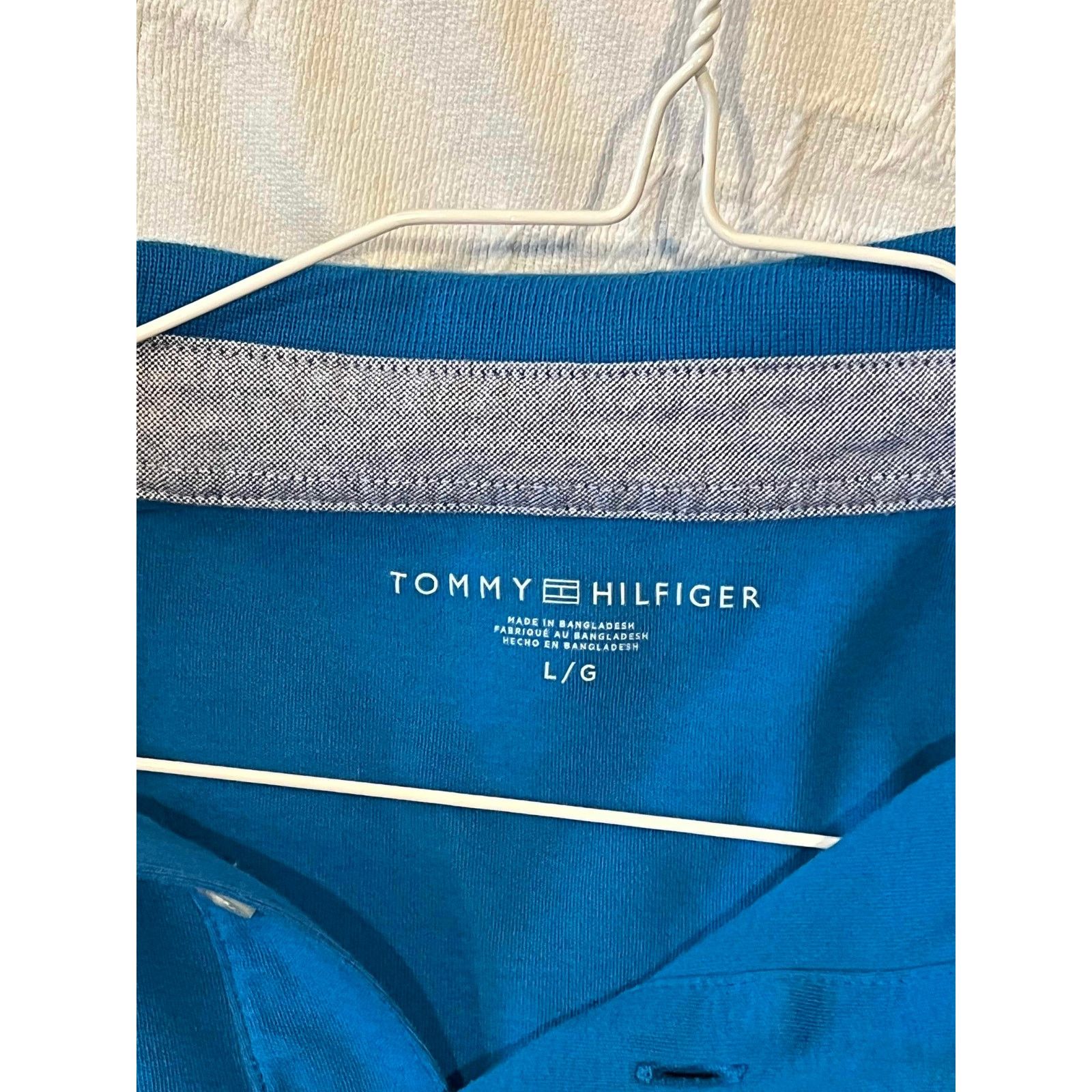 Tommy Hilfiger Tommy Hilfiger Blue Polo Shirt Mens L Size US L / EU 52-54 / 3 - 3 Thumbnail