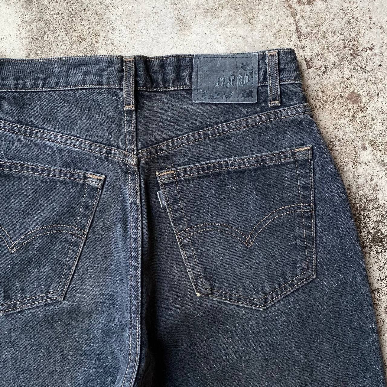 Levi's Vintage Clothing VINTAGE LEVIS 99 SILVERTAB BAGGY LOOSE FADED BLACK DENIM Size US 31 - 11 Thumbnail