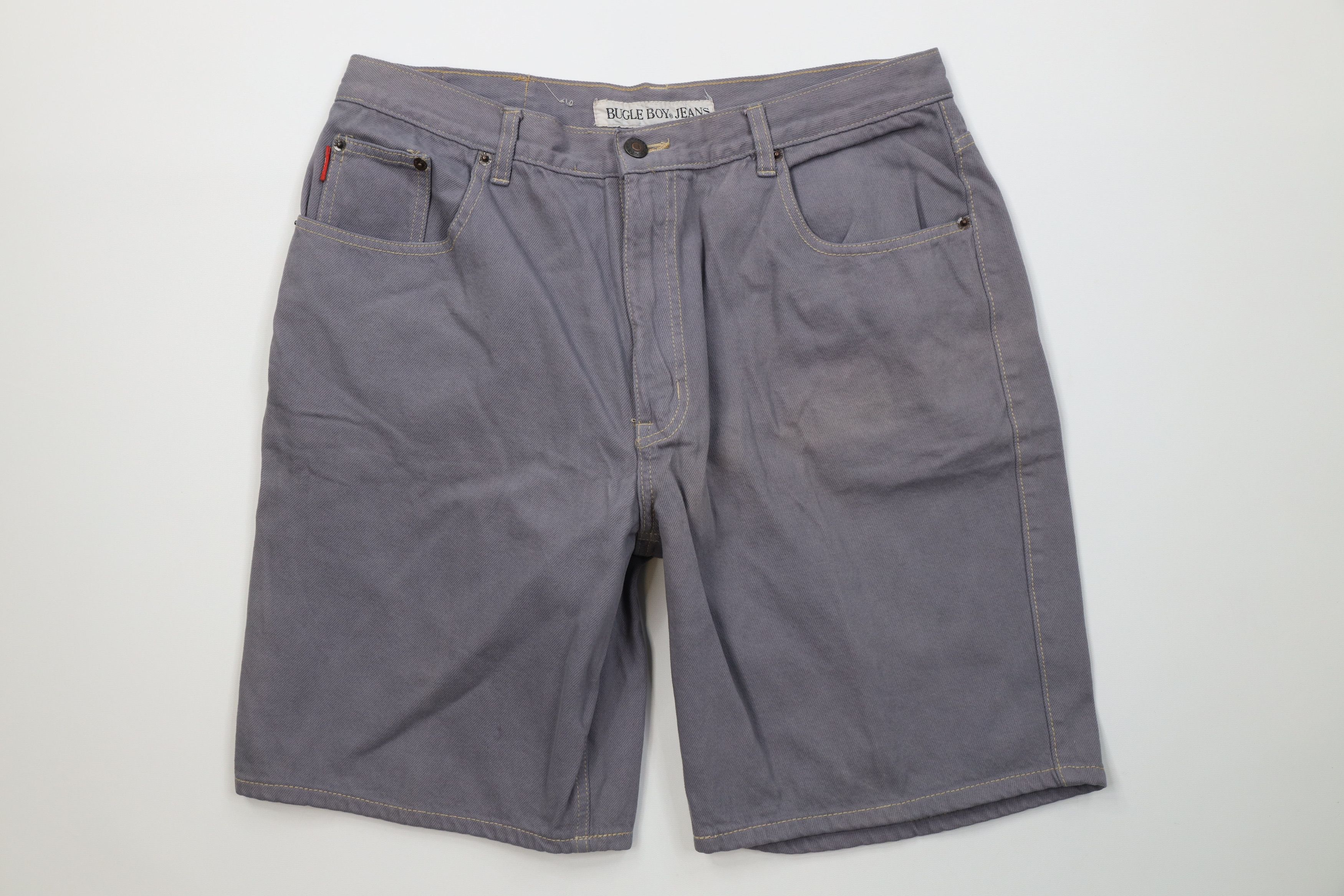Vintage Vintage 90s Streetwear Relaxed Fit Above Knee Denim Shorts Size US 34 / EU 50 - 1 Thumbnail