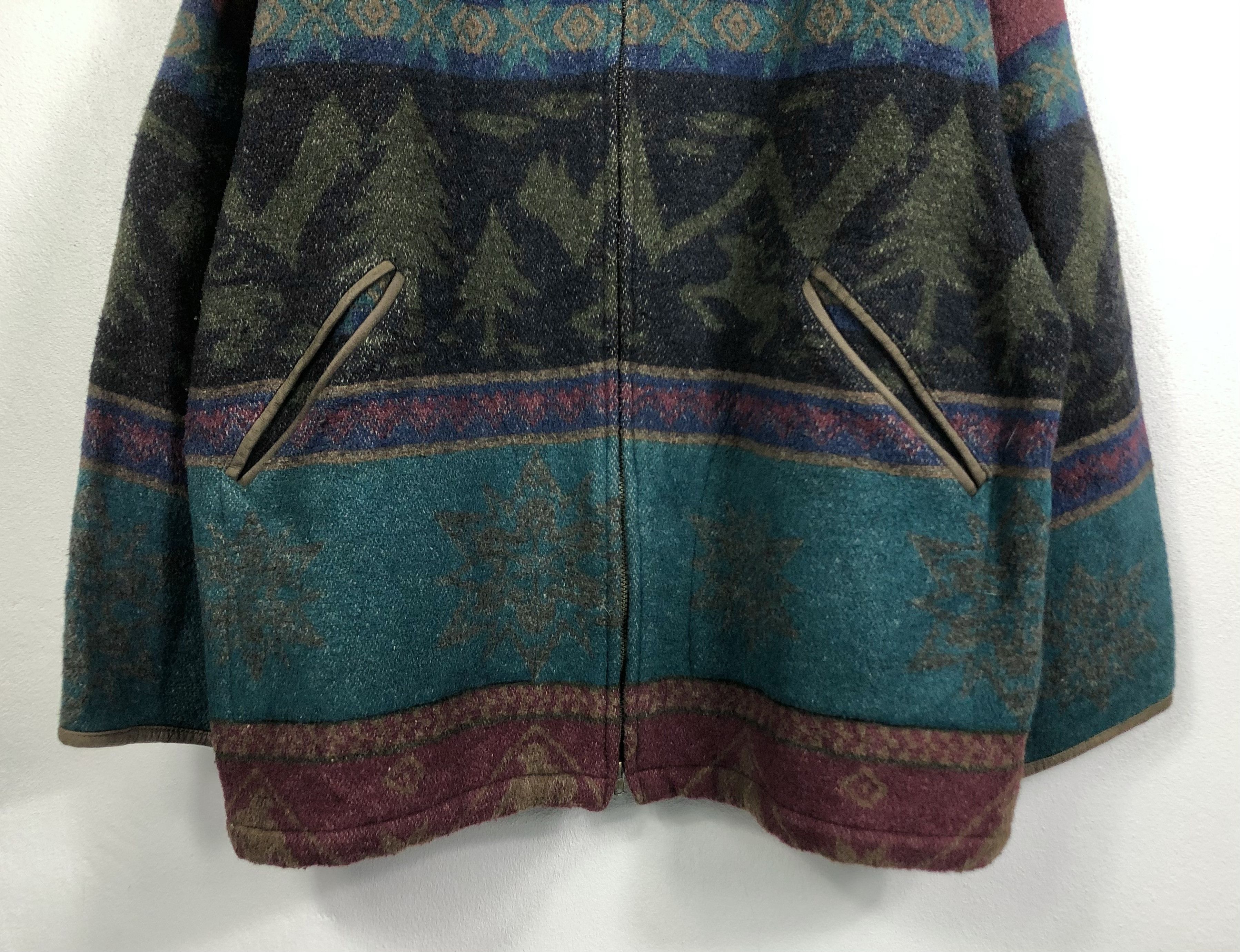 L.L. Bean Vintage L.L. Bean Ski Navajo Aztec Hooded Wool Jacket Winter Size US L / EU 52-54 / 3 - 4 Thumbnail