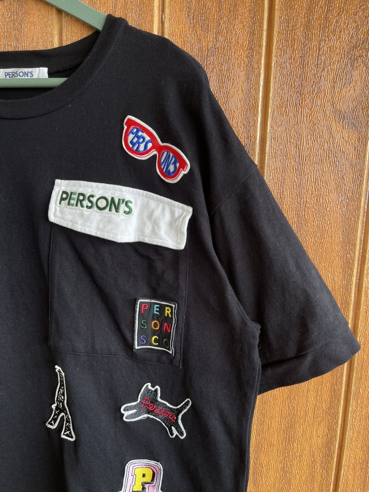 PERSON'S Rare🔥PERSON’S🔥Patches Design Pocket Tshirt Size US XL / EU 56 / 4 - 3 Thumbnail