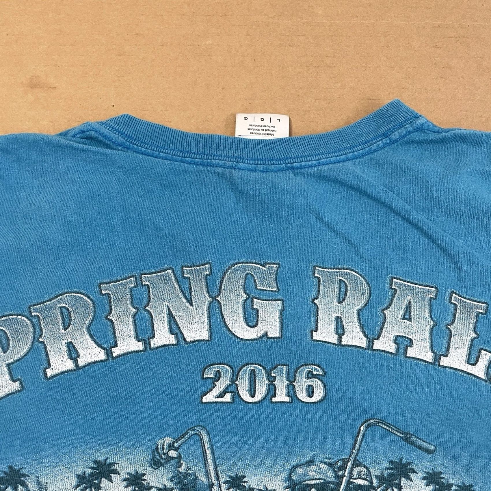 Gildan Gildan South Carolina Spring Rally Shirt Mens Adult Large Blue T-Shirt USA Biker Shirt Size US L / EU 52-54 / 3 - 5 Thumbnail
