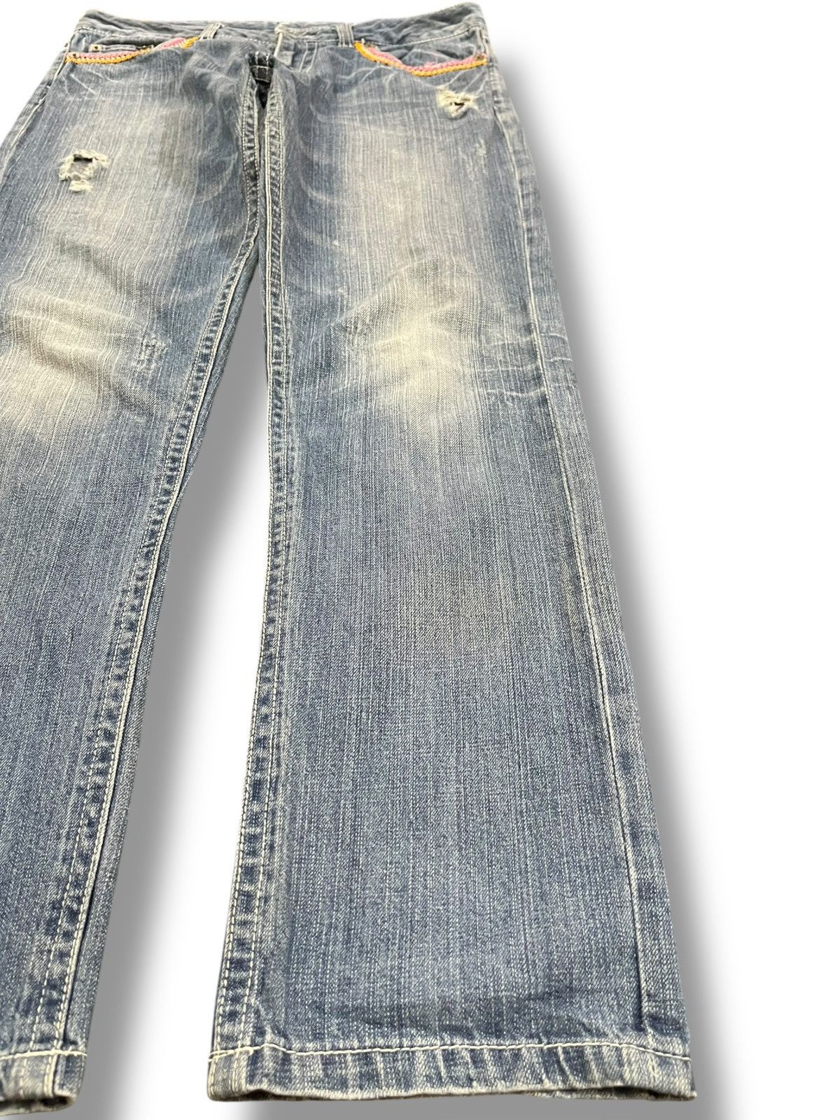 Beauty Beast Vintage Loco Surf Big Logo Imprinted Denim Size US 33 - 5 Thumbnail