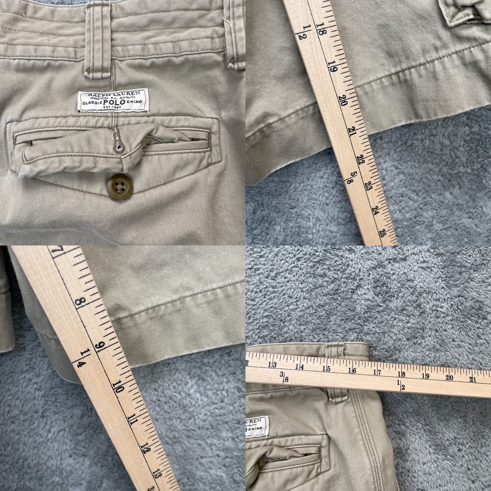 Polo Ralph Lauren Polo Ralph Lauren Cargo Shorts Mens 34 Beige Cotton Pocket Logo Baggy Easy Care Relaxed INSEAM 10" Size US S / EU 44-46 / 1 - 8 Thumbnail