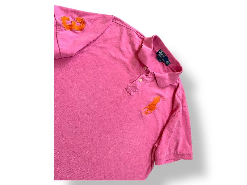 Polo Ralph Lauren Chief Keef Polo Ralph Lauren Vintage Big Pony Pink Polo Size US XXL / EU 58 / 5 - 2 Thumbnail