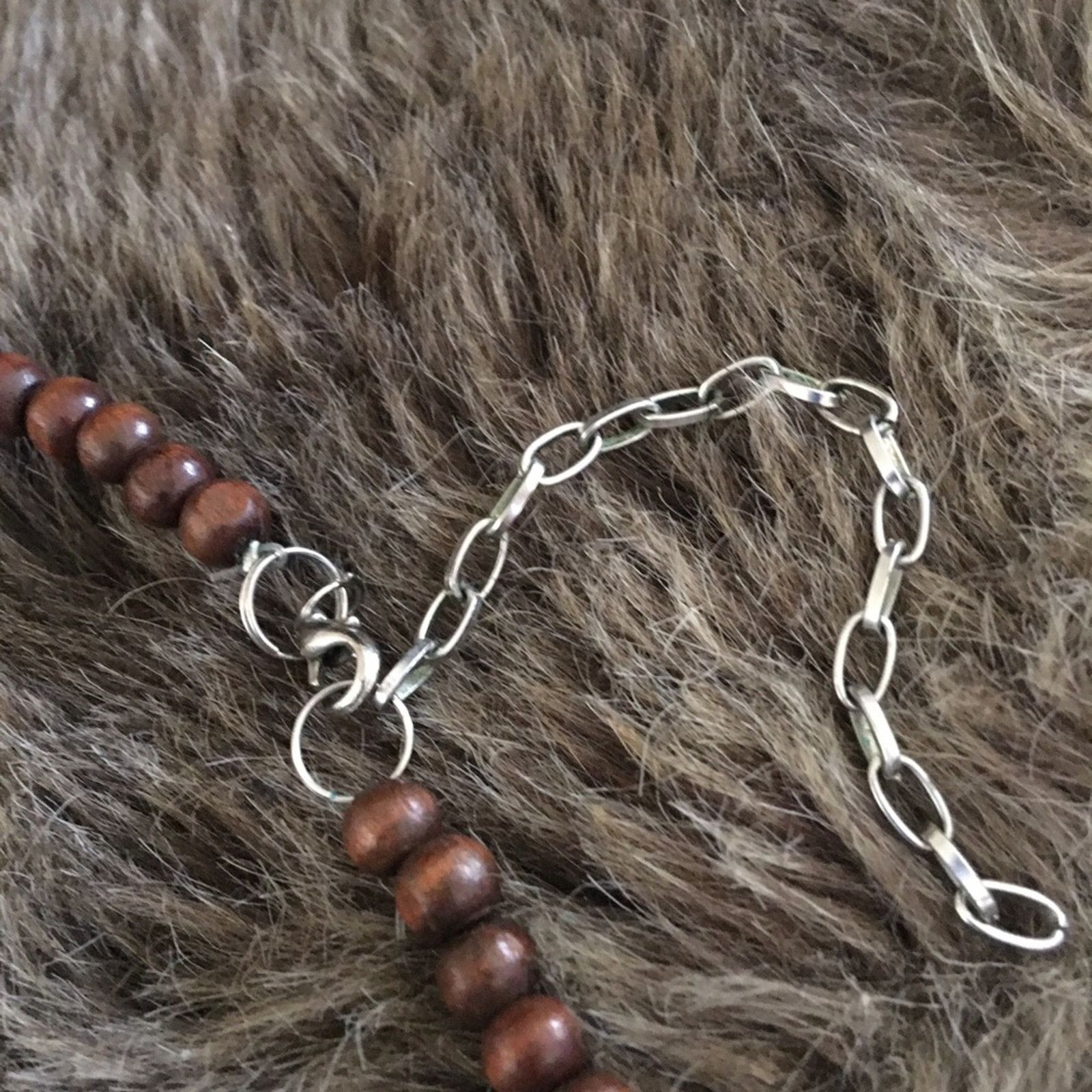 Jewelry Multi shape wood bead chunky style necklace Size ONE SIZE - 7 Thumbnail
