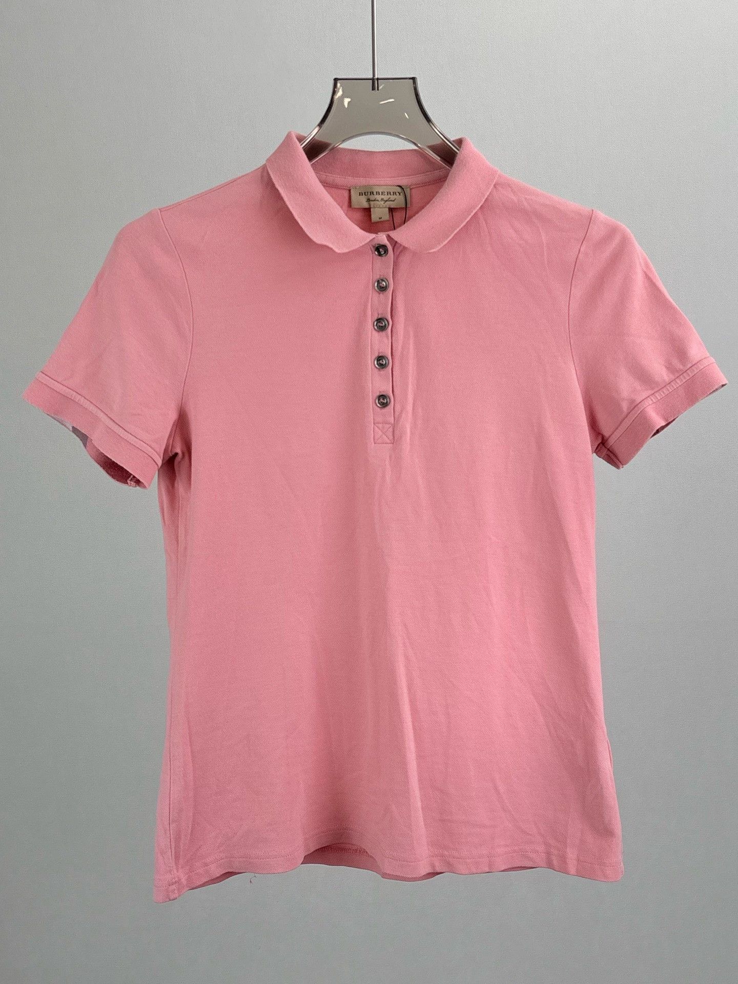 Burberry Burberry Pink Short-Sleeve Polo Size M / US 6-8 / IT 42-44 - 1 Thumbnail