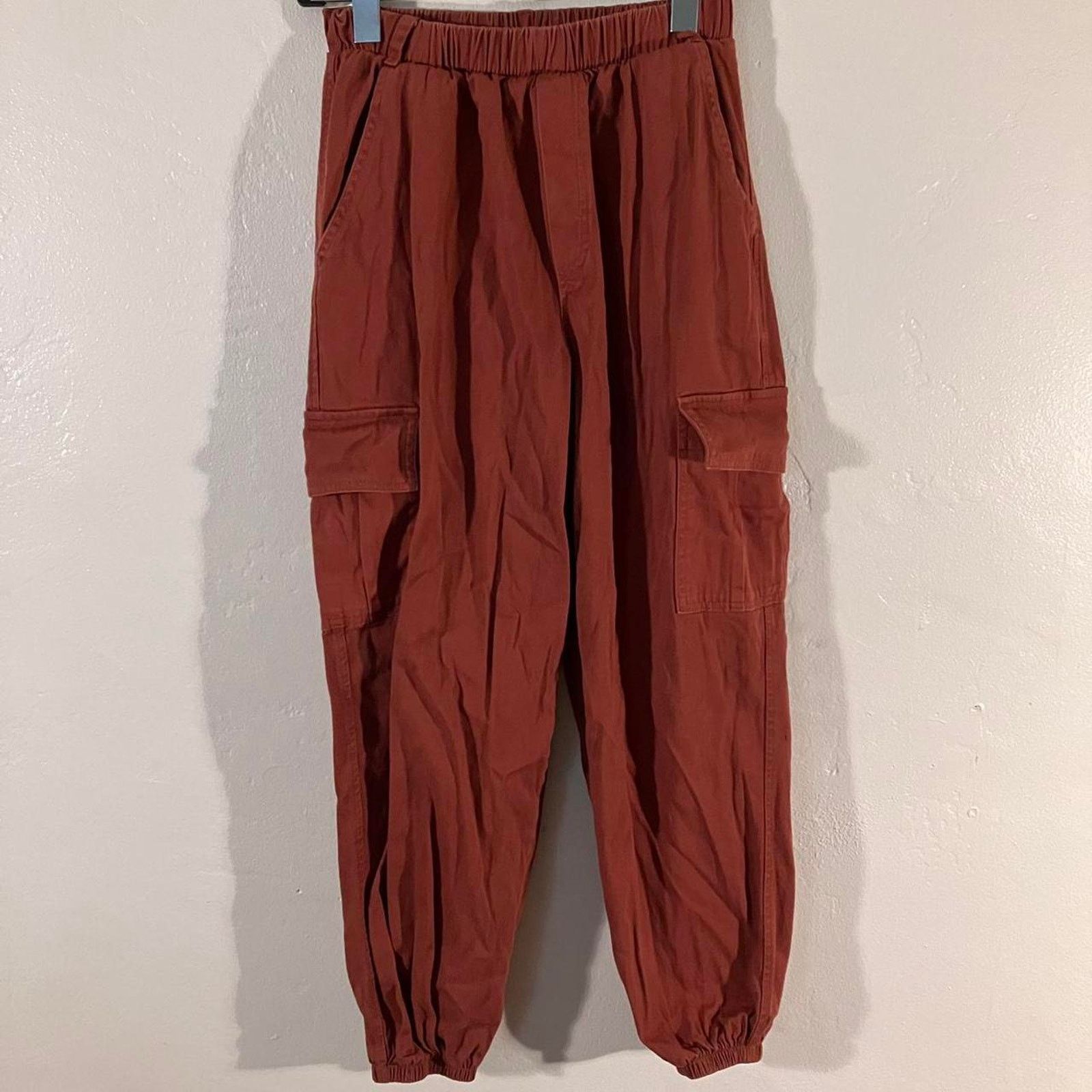 Other Wild Fable Rust Orange Cargo Joggers Size 26" / US 2 / IT 38 - 1 Thumbnail