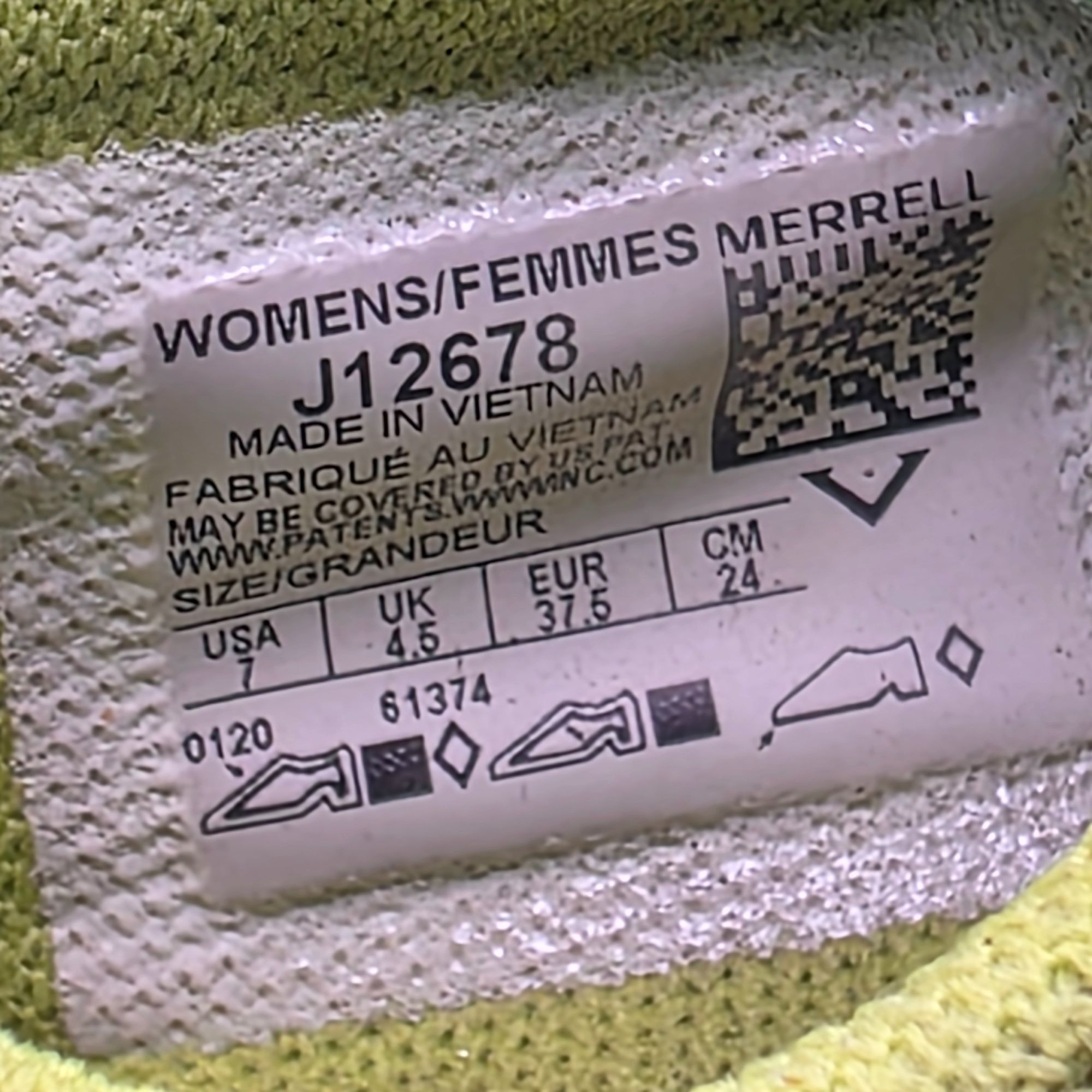 Merrell Merrell Barefoot Vapor Glove 3 Womens Size 7 Green Yellow Mi Size US 7 / IT 37 - 7 Thumbnail