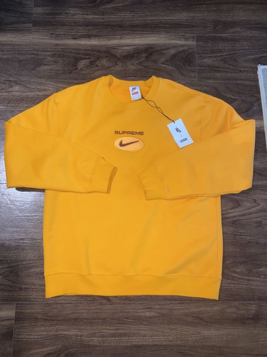 Supreme nike discount jewel crewneck orange