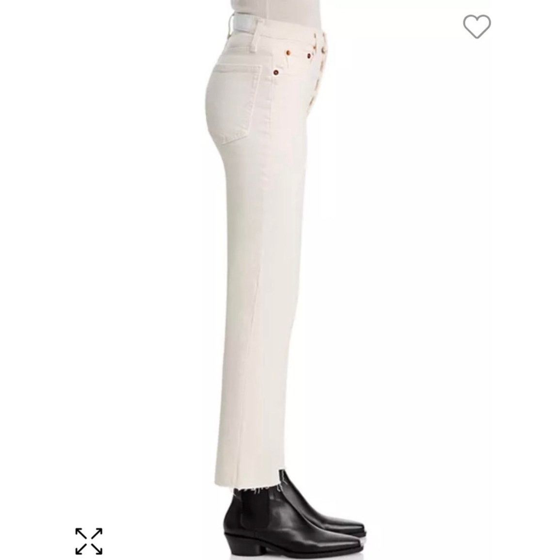 RE/DONE NWT Re/Done 70s Stove Pipe Hi Rise Straight Leg size 24 Size 24" / US 00 / IT 34 - 3 Thumbnail