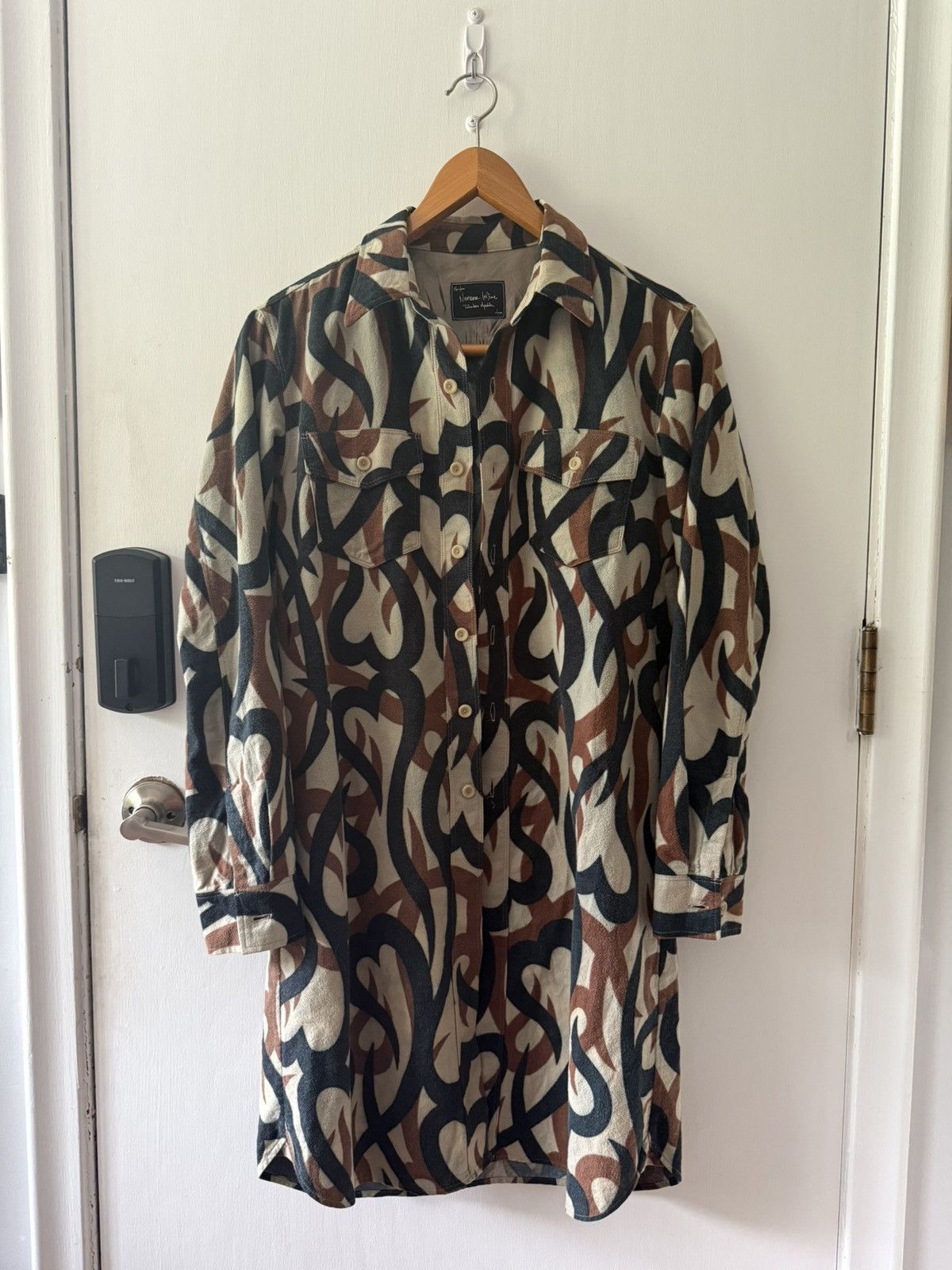 Number (N)ine AW04 Tribal Hearts Long Flannel Size US M / EU 48-50 / 2 - 1 Thumbnail