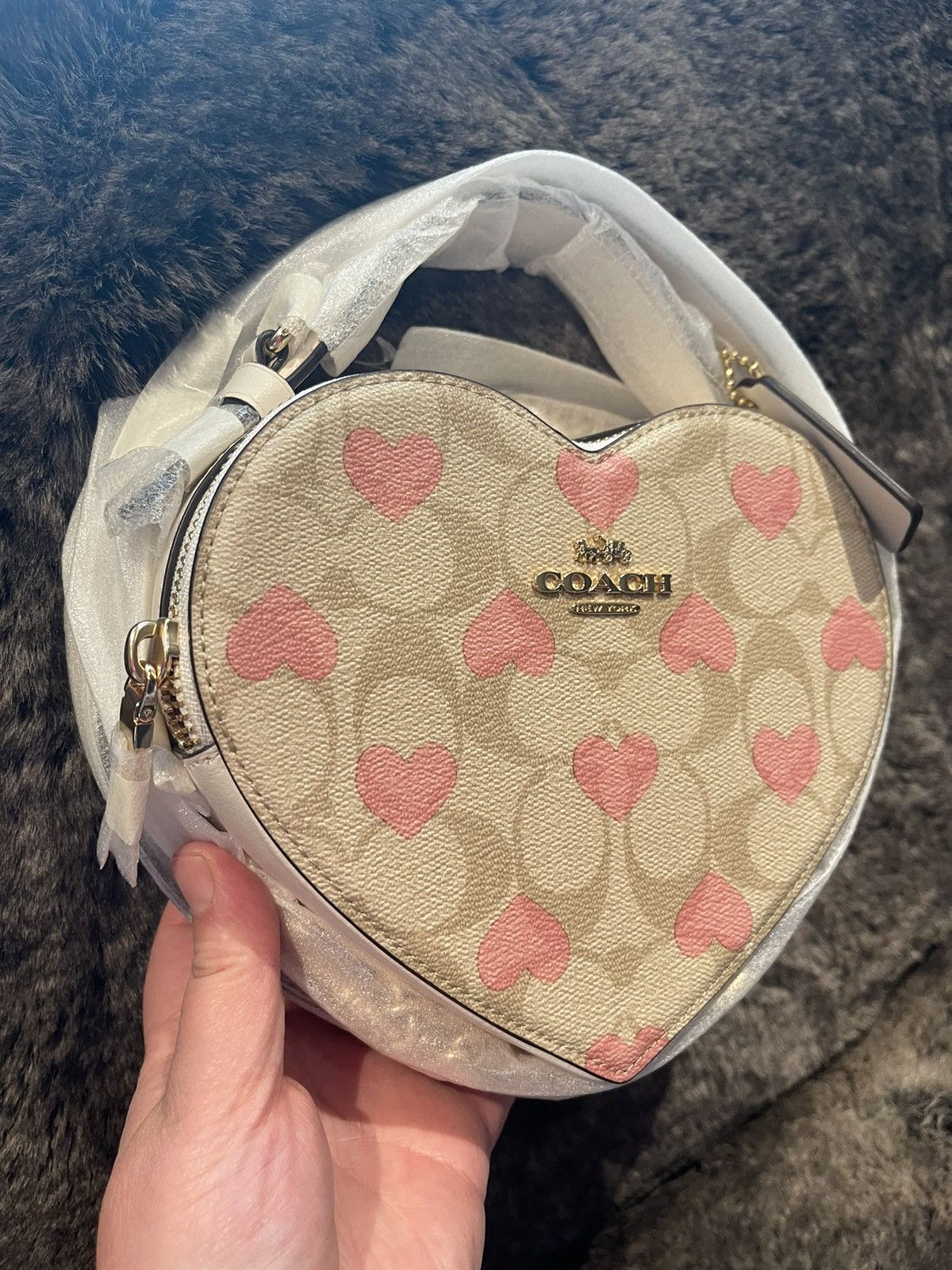 Coach coach Heart Crossbody In Signature Size ONE SIZE - 9 Thumbnail