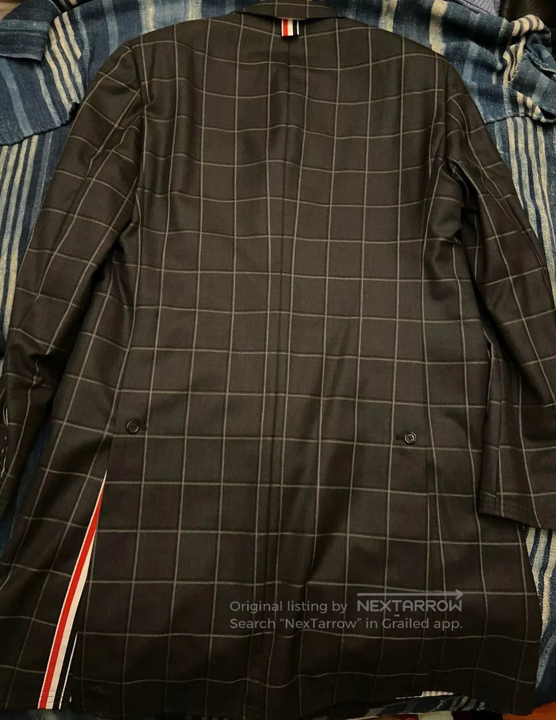 Thom Browne thom browne checked coat in deep gray. Size US S / EU 44-46 / 1 - 2 Thumbnail