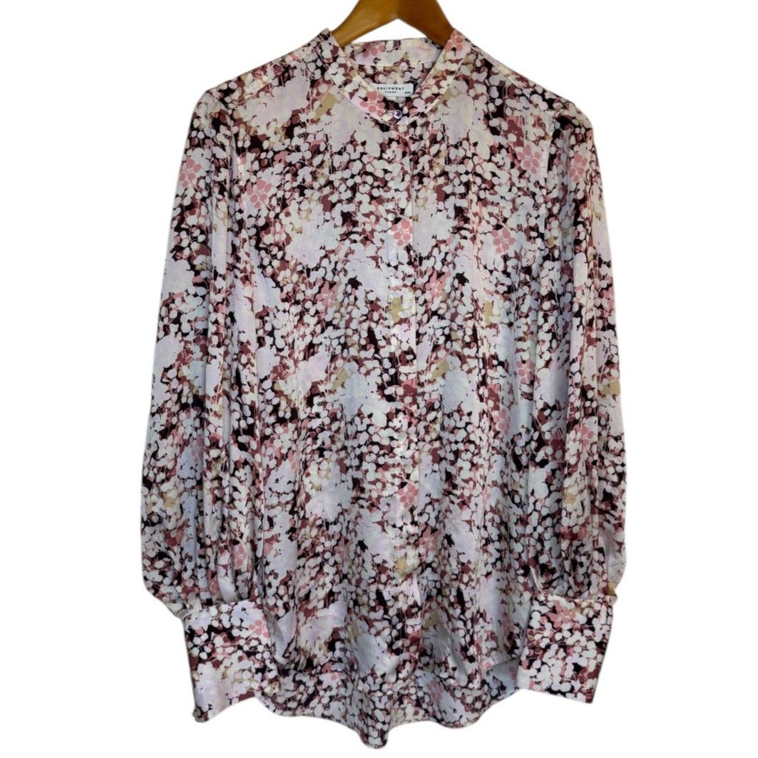Equipment Equipment Blouse Women Medium Pink Floral Business Work Size M / US 6-8 / IT 42-44 - 1 Thumbnail
