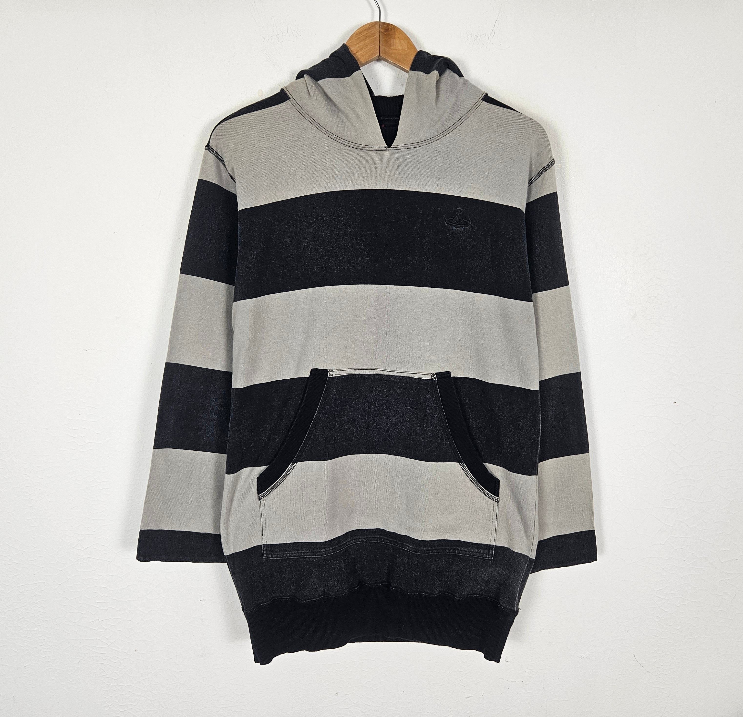 Vivienne Westwood Vivienne Westwood Red Label stripe Hoodie sweater Size US M / EU 48-50 / 2 - 2 Thumbnail
