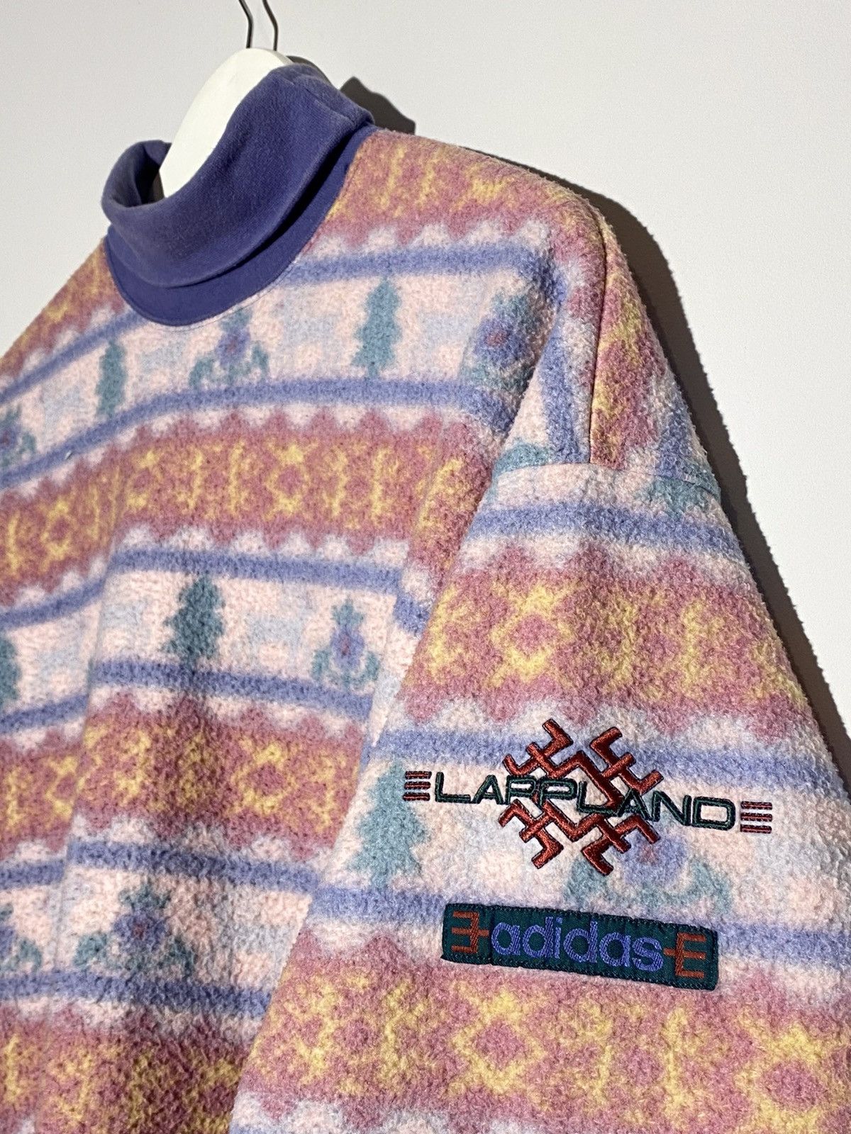 Vintage 🔥 Vintage 90s ADIDAS LAPPLAND FLEECE PASTEL SNOW VIBES RARE Size US M / EU 48-50 / 2 - 10 Thumbnail