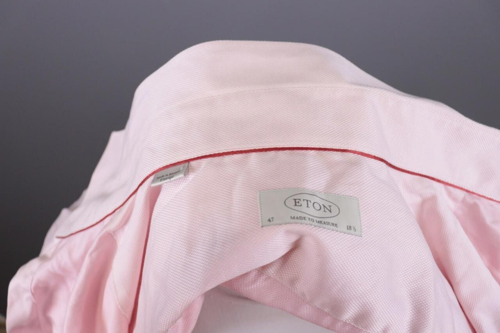 Eton Eton Slim Fit Pink Button Down Dress Shirt Size 47 / 18 Size US M / EU 48-50 / 2 - 12 Thumbnail