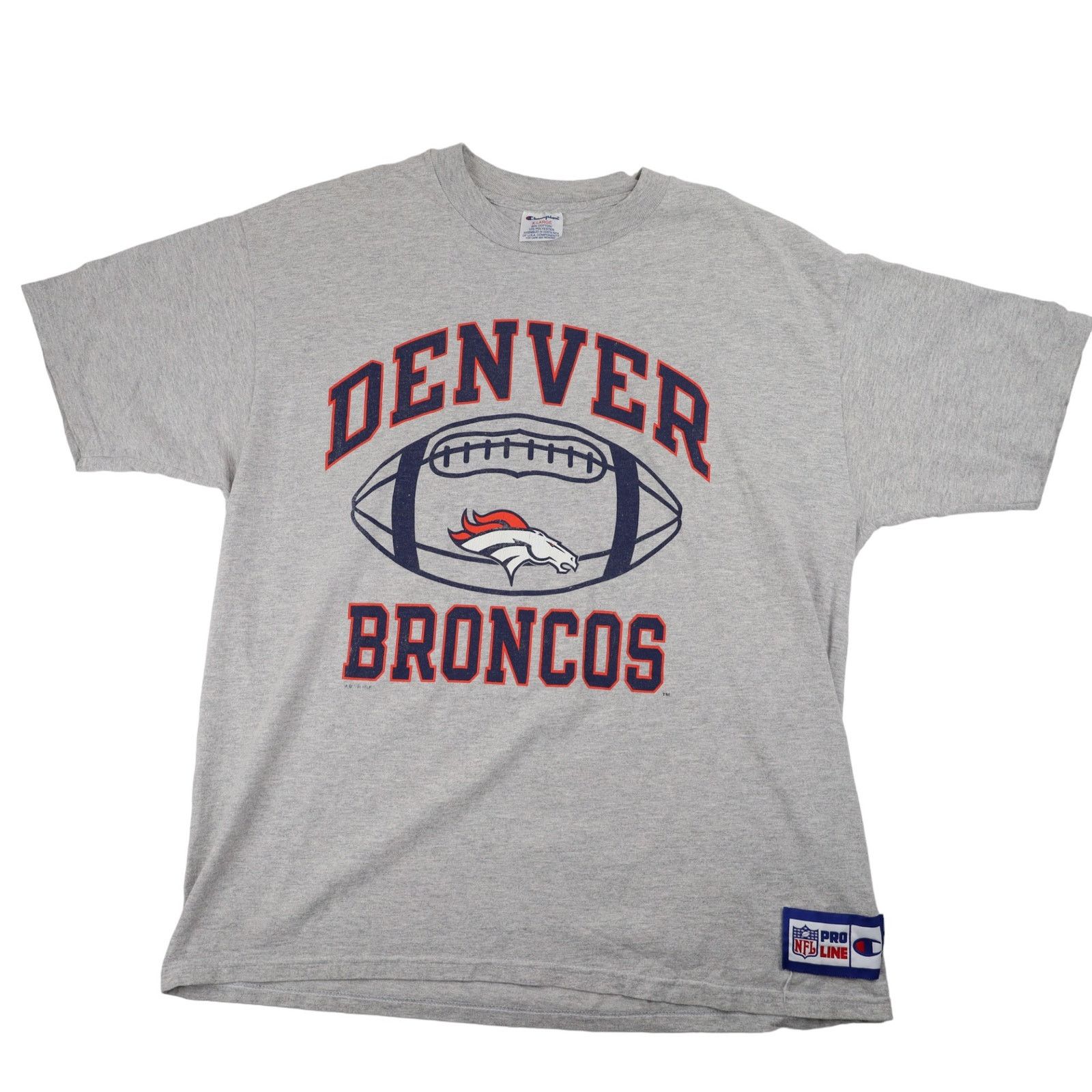 Champion × NFL × Vintage Vintage 90s Champion Denver Broncos Graphic T Shirt Size US XL / EU 56 / 4 - 1 Thumbnail