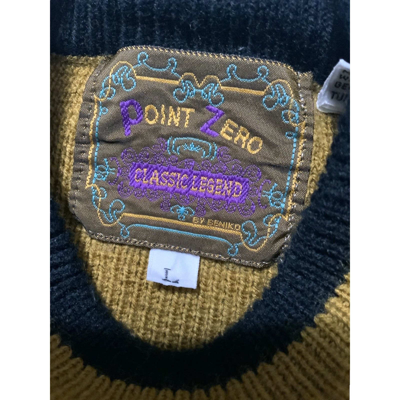 Vintage VINTAGE Point Zero Next Generation Classic Knit Pullover Crewneck Sweater L Mens Size Sz. L Size US L / EU 52-54 / 3 - 5 Thumbnail