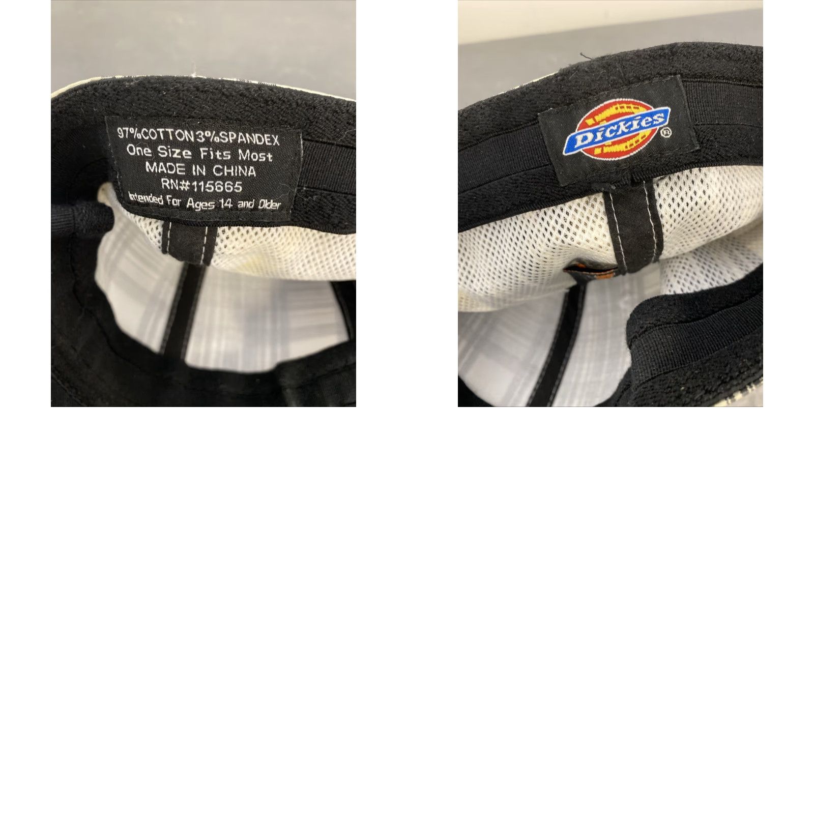Dickies Dickies Baseball Cap Mens Multicolor Plaid One Size Curved Brim Logo Adjustable Cotton Canvas Cap Mens Size ONE SIZE - 8 Thumbnail