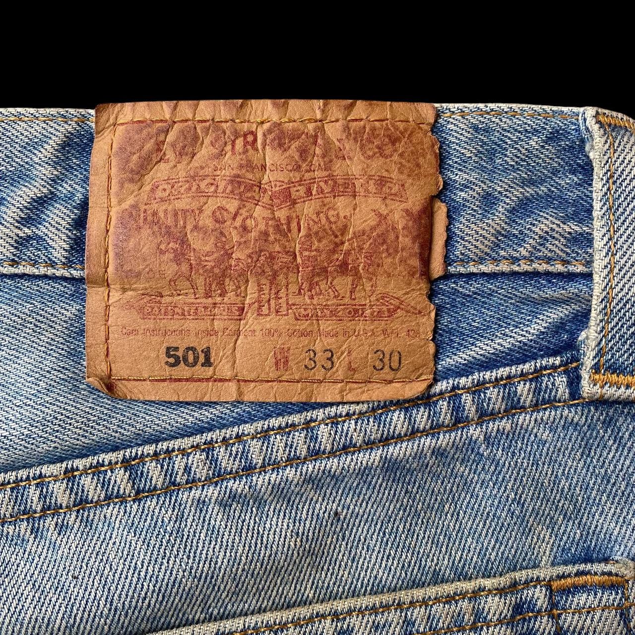 Levi's Vintage Clothing VINTAGE 00S LEVIS 501 DISTRESSED DENIM W32X29"(J09-03) Size US 32 / EU 48 - 9 Thumbnail