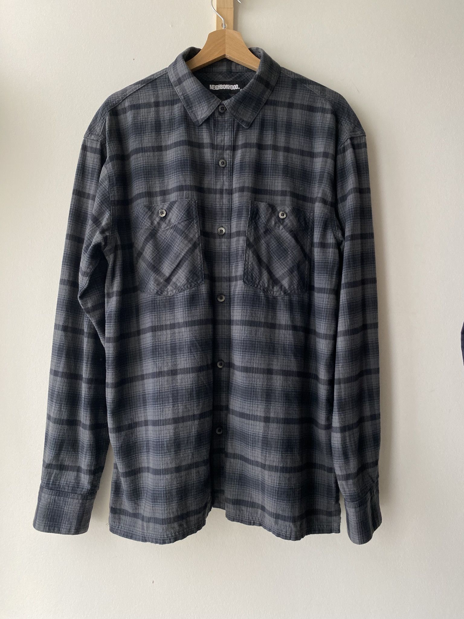 Neighborhood 50/L - 21AW LOGGER C-SHIRT - BLACK/GREY | Grailed