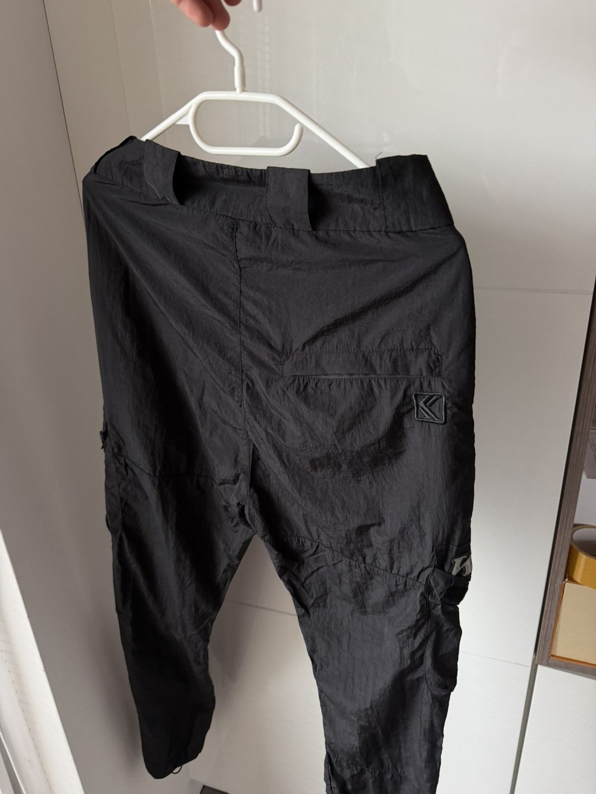Karl Kani Karl Kani Embroidered Logo Nylon Rap Black Unisex Joggers Size US 30 / EU 46 - 10 Thumbnail
