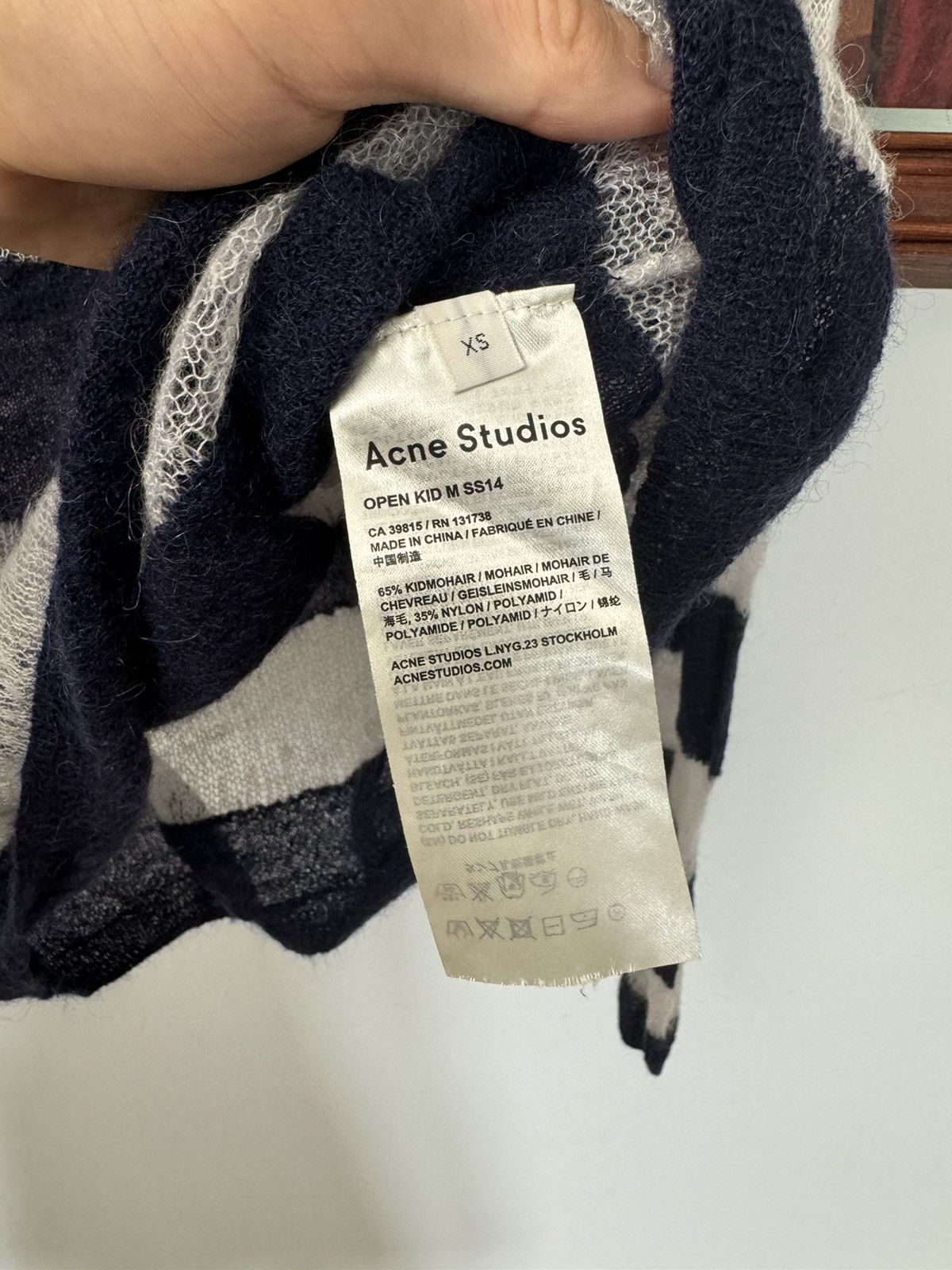 Acne Studios Acne Studios Mohair Sweater Knit Stripes Oversize Designer Size M / US 6-8 / IT 42-44 - 4 Thumbnail