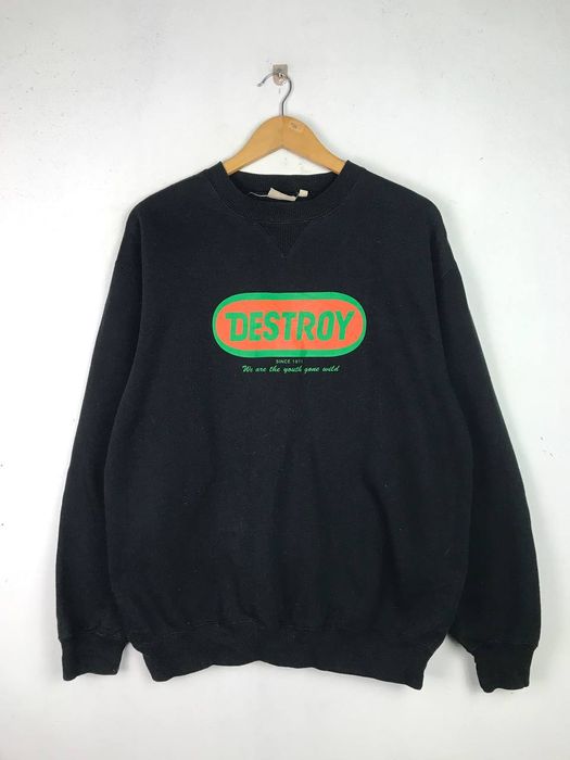 Vintage Destroy Sweatshirt Rare Design | Grailed