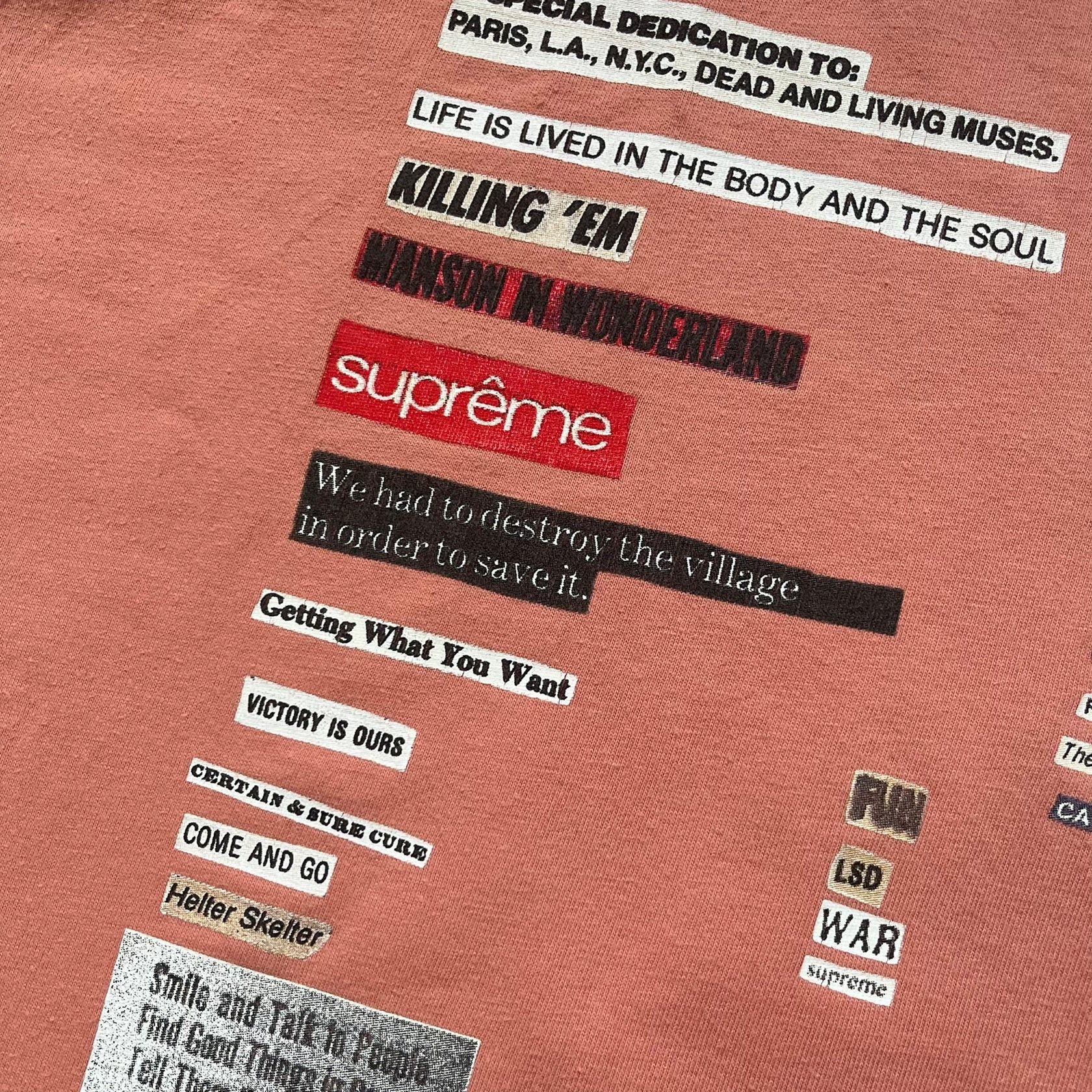 Supreme Supreme Cutouts FW18 Terra Cotta Tee Size US XL / EU 56 / 4 - 5 Thumbnail