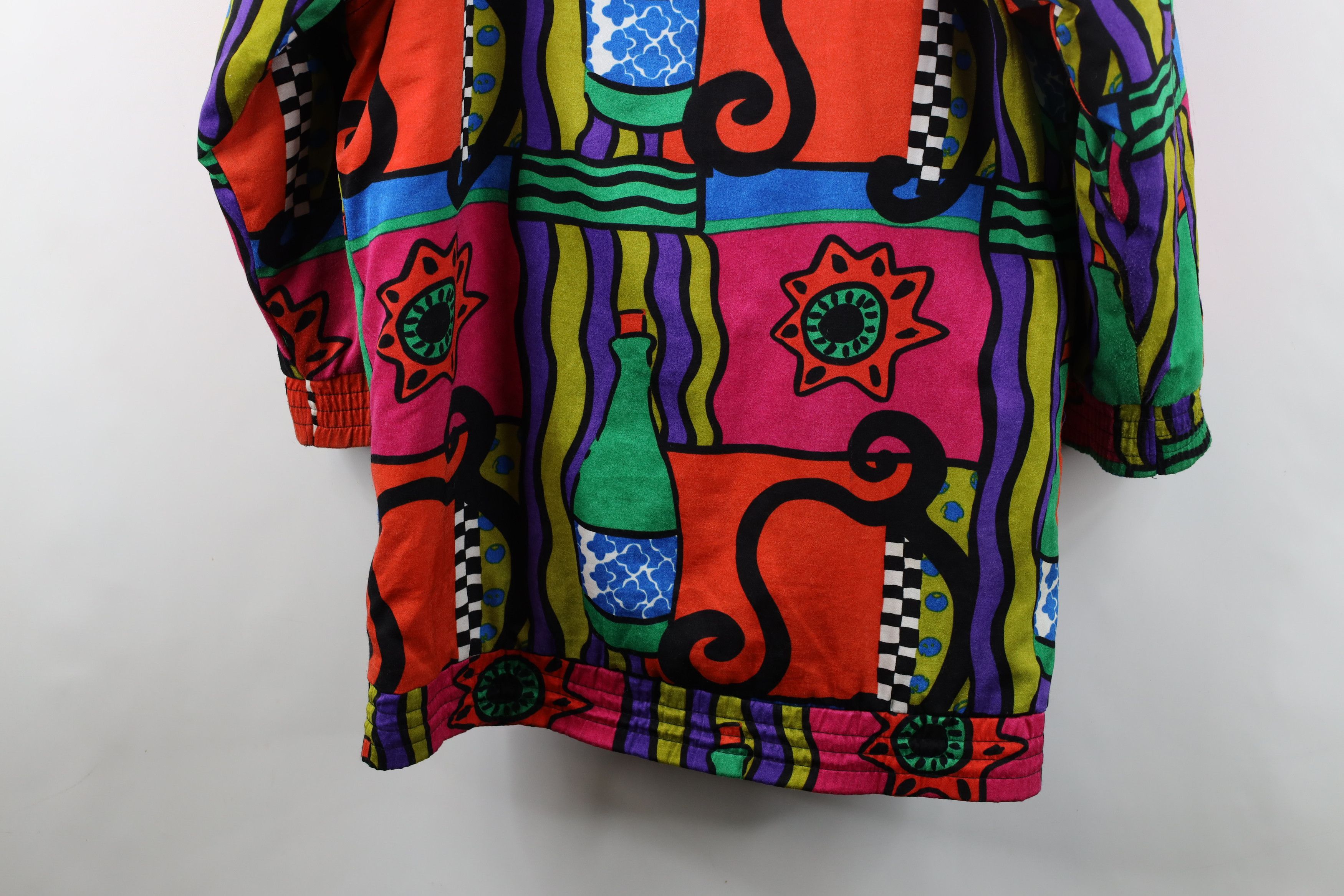 Vintage Vintage 90s Streetwear Abstract Rainbow Art Parka Jacket Size S / US 4 / IT 40 - 14 Thumbnail