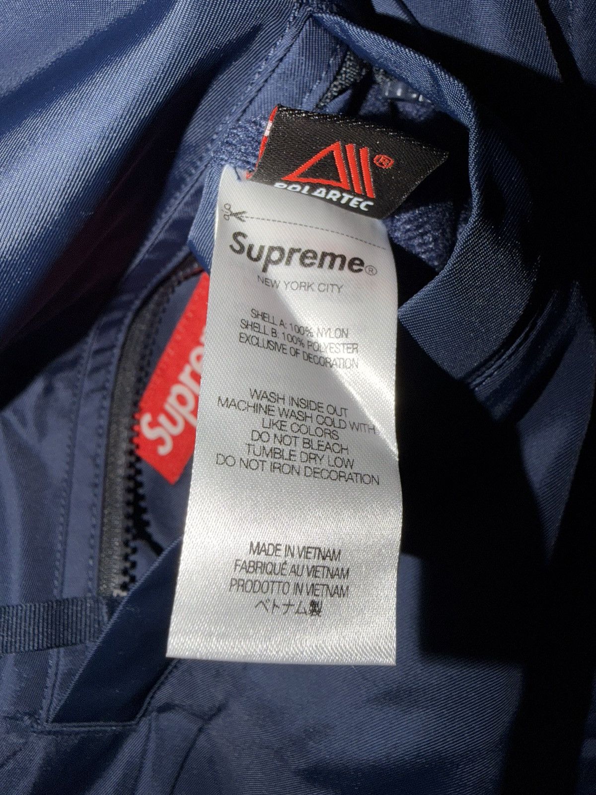 Supreme Supreme Polartec reversible track jacket navy (Medium) Size US M / EU 48-50 / 2 - 9 Thumbnail