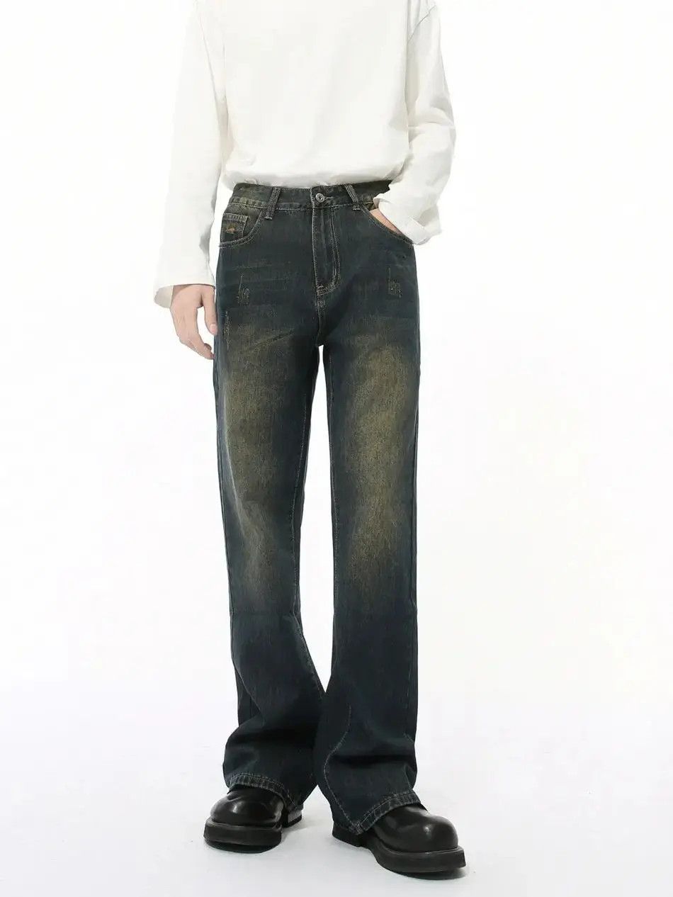 Japanese Brand Retro loose high street micro flared jeans Size US 32 / EU 48 - 3 Thumbnail