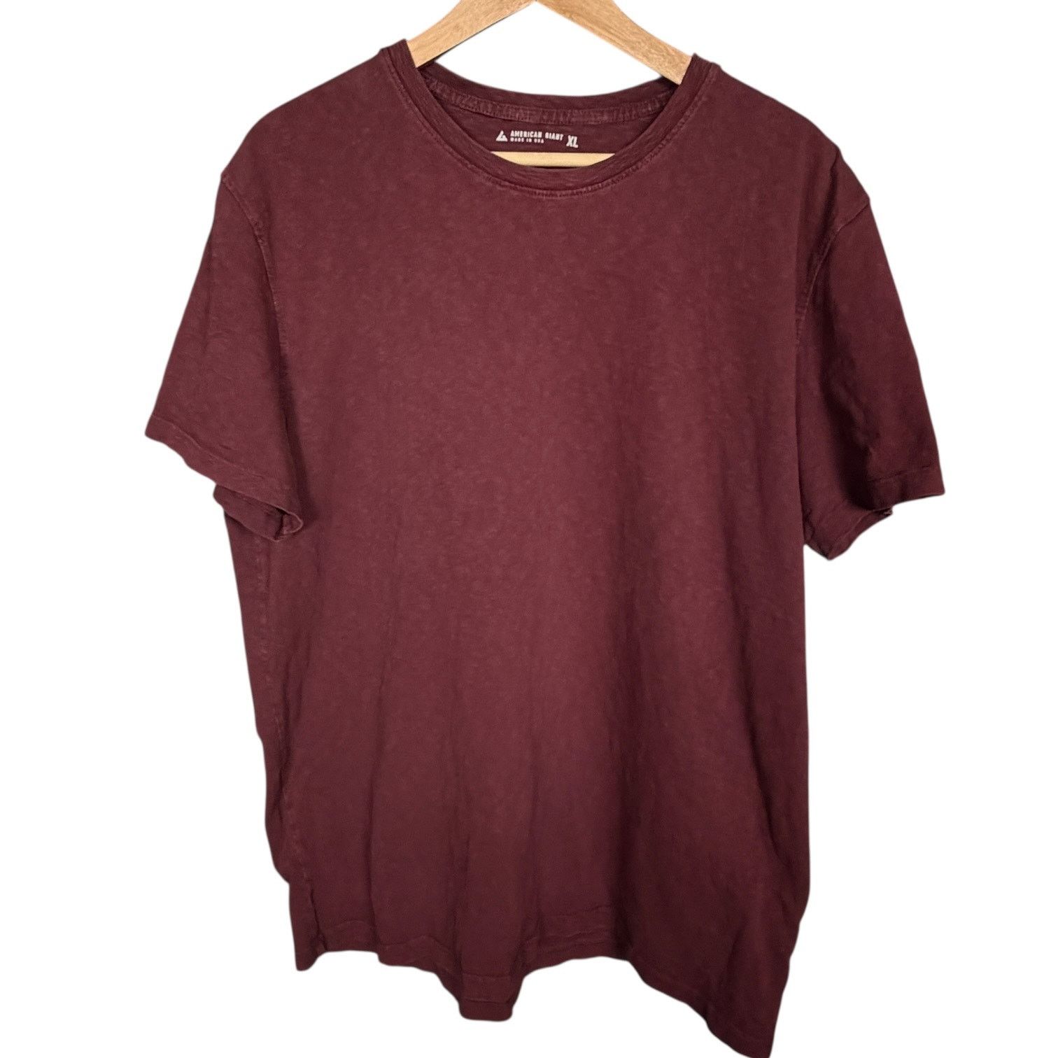 American Giant American Giant Red Maroon Basic T-Shirt Made in USA XL Size US XL / EU 56 / 4 - 2 Thumbnail