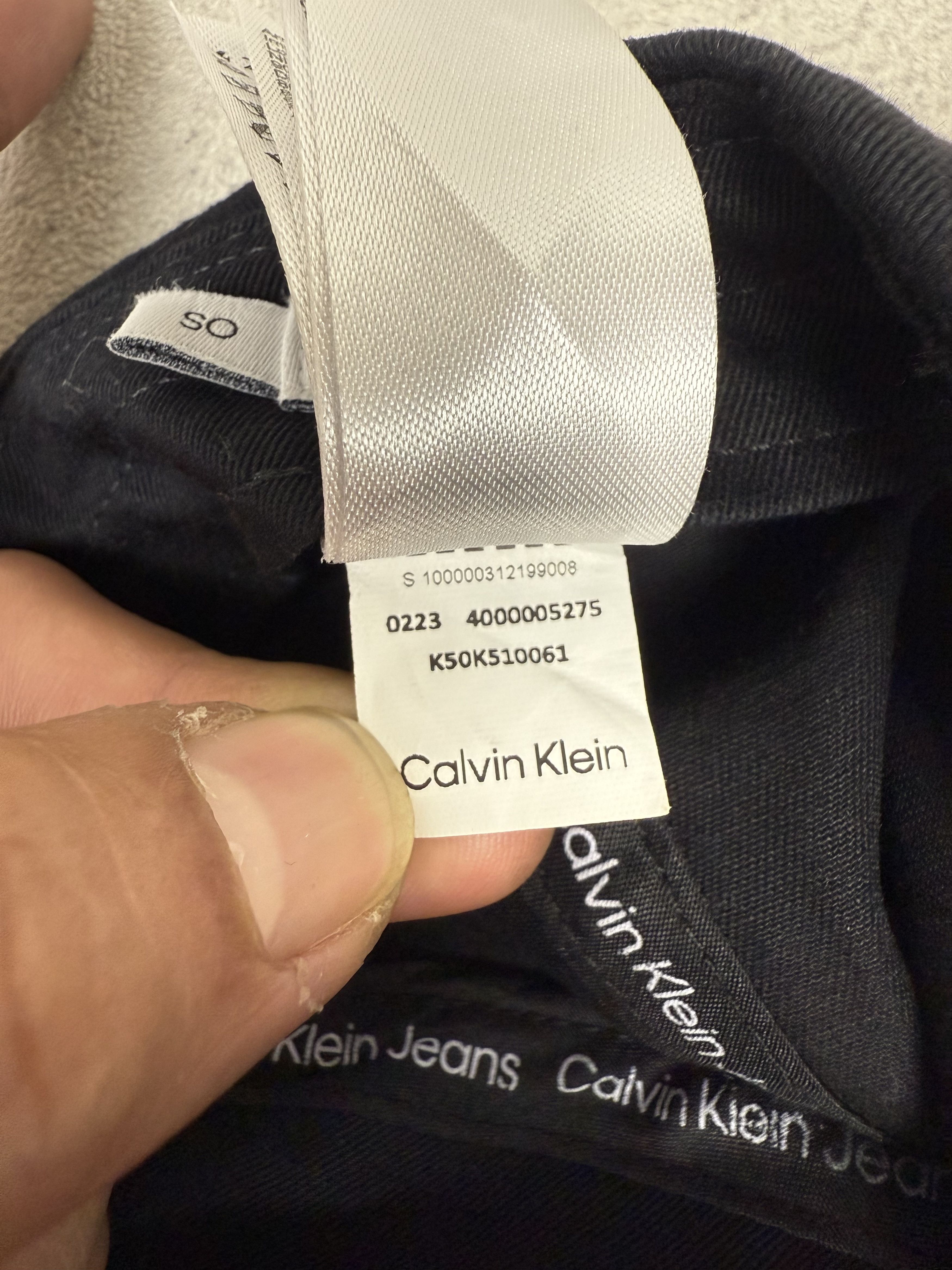 Calvin Klein Calvin Klein Logo Hat Cap Size ONE SIZE - 7 Thumbnail