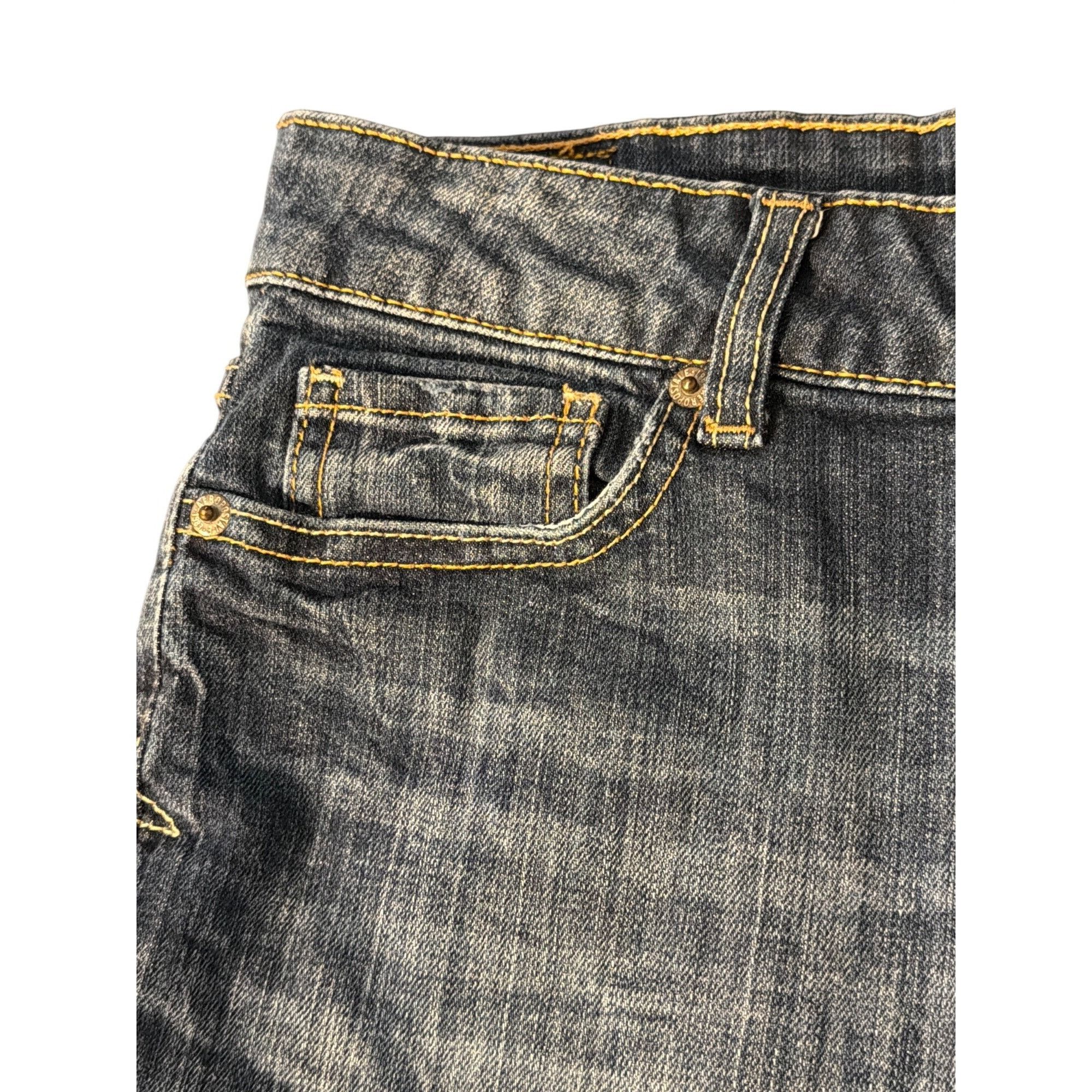 Aeropostale Aeropostale Boyfriend Denim Jean Shorts Blue Cuffed Relaxed Size 26" / US 2 / IT 38 - 2 Thumbnail