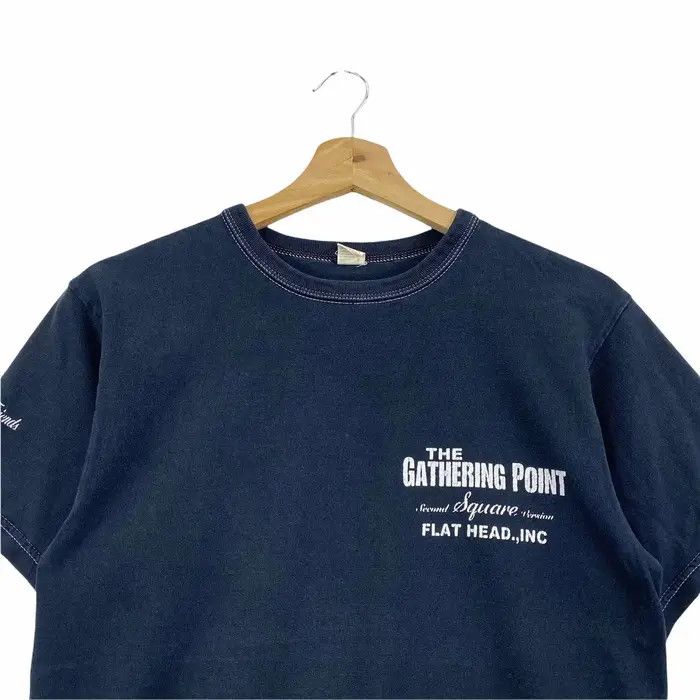 The Flat Head Vtg 90’ THE FLAT HEAD The Gathering Point Tee Shirt Size US S / EU 44-46 / 1 - 3 Thumbnail