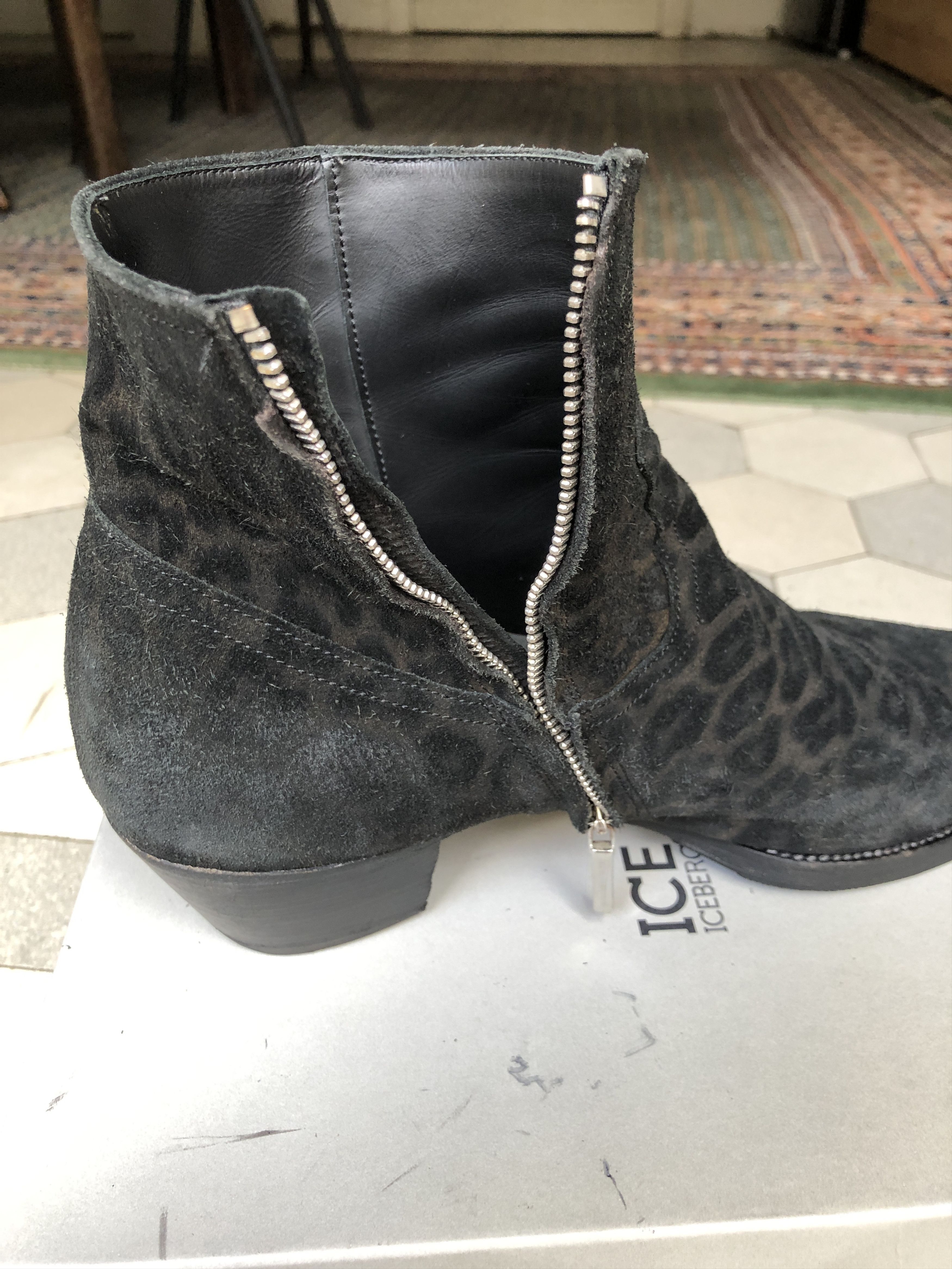 ALESSANDRO VASINI Alessandro Vasini Sonny Stiefletten 40 mm Absatz Leopard Size US 10.5 / EU 43-44 - 11 Thumbnail