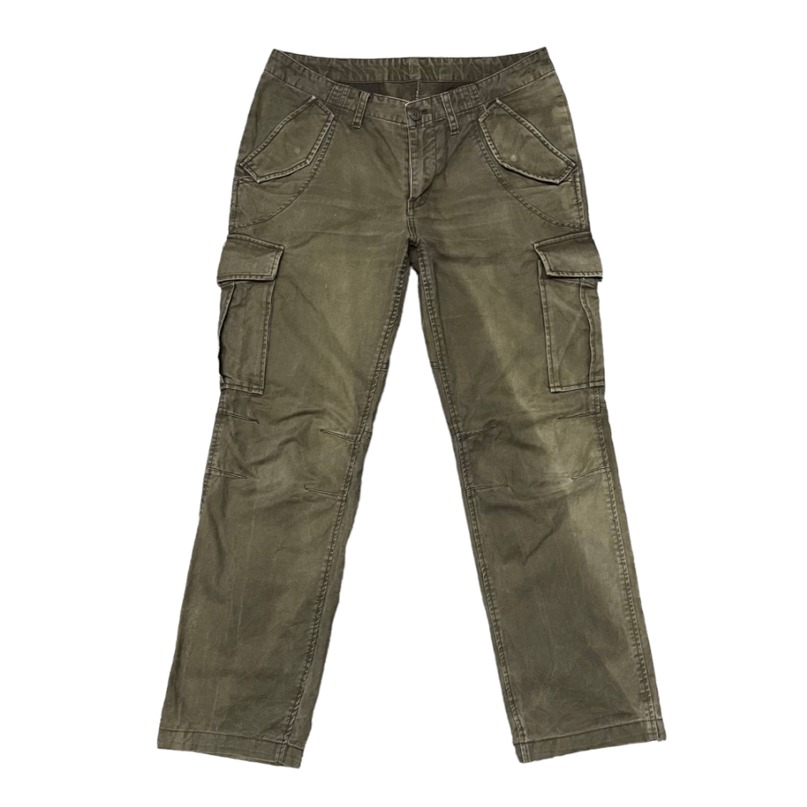 Takeo Kikuchi Vtg TK Takeo Kikuchi Extraheavy Herringbone Cargo Trouser Size US 32 / EU 48 - 1 Thumbnail