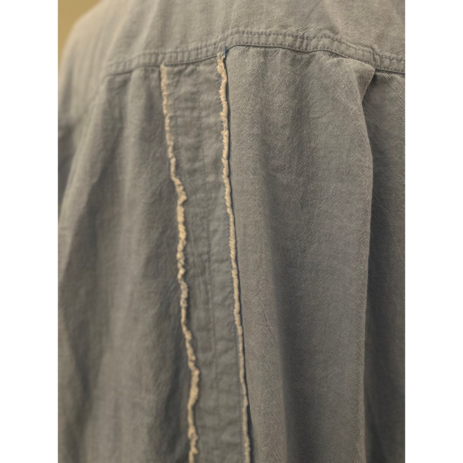 Free People We The Free Denim Shirt, RARE ITEM, Oversized Small Size S / US 4 / IT 40 - 8 Thumbnail